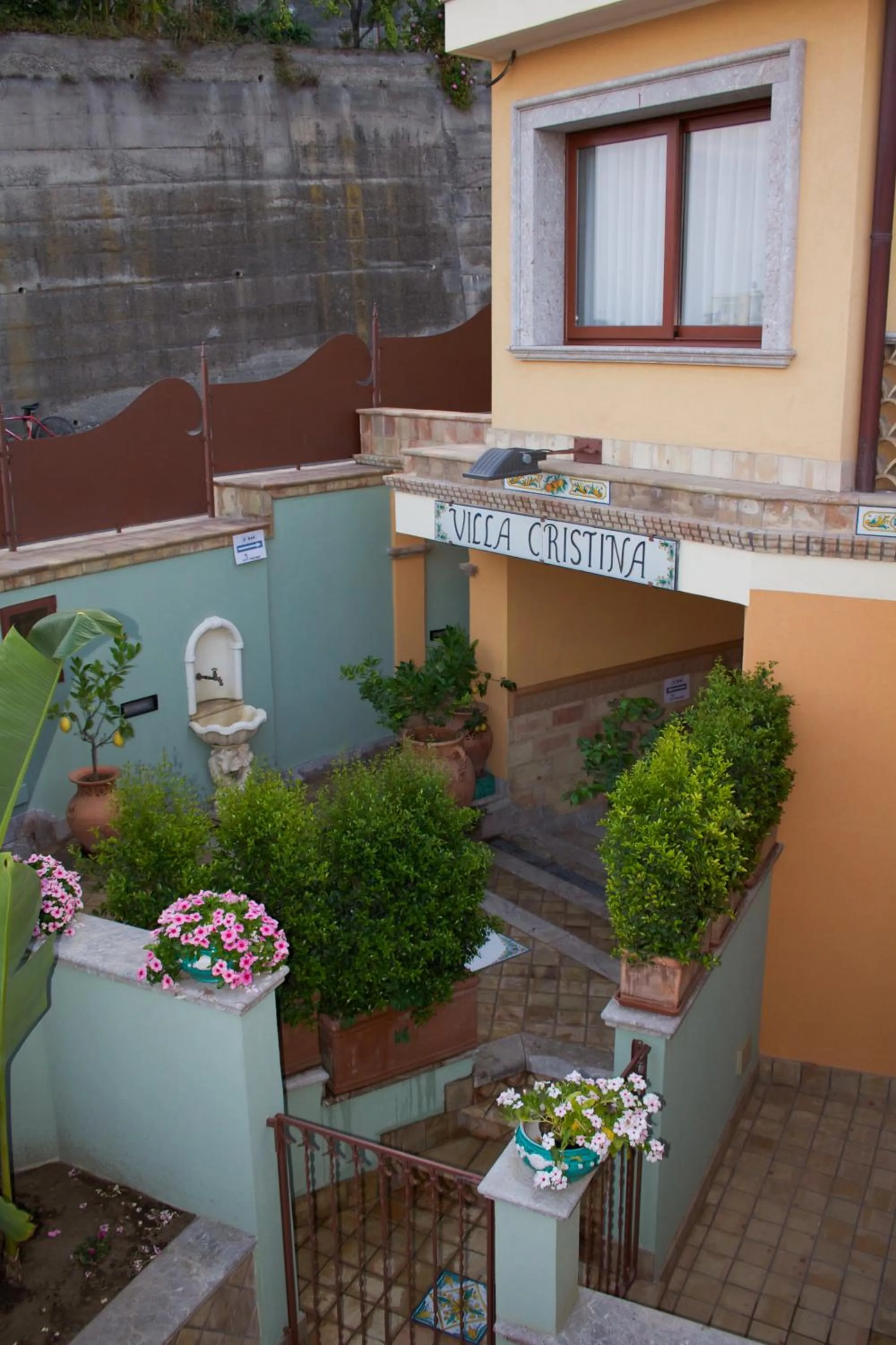 Garden view in Villa Cristina