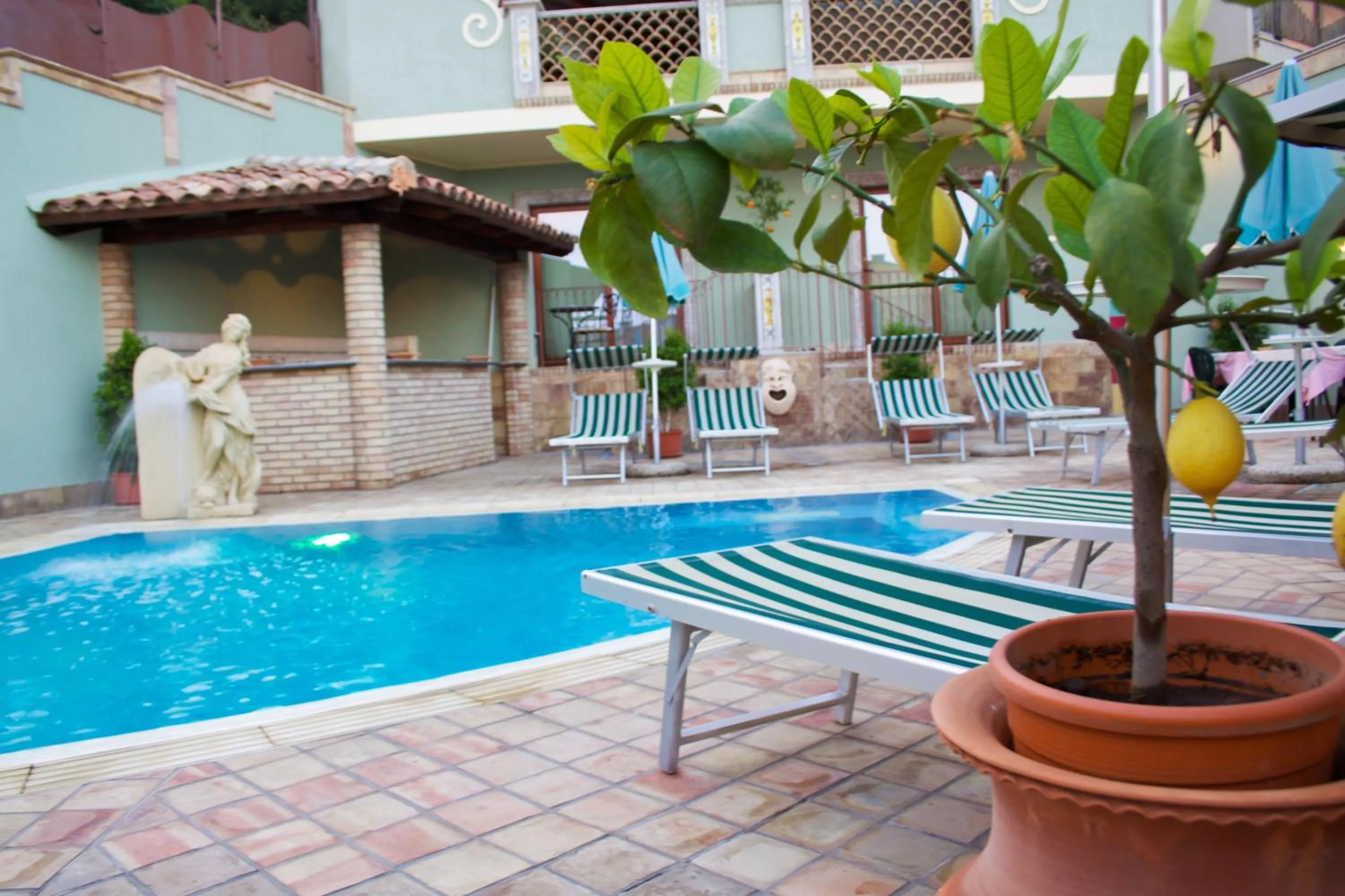 Pool view in Villa Cristina
