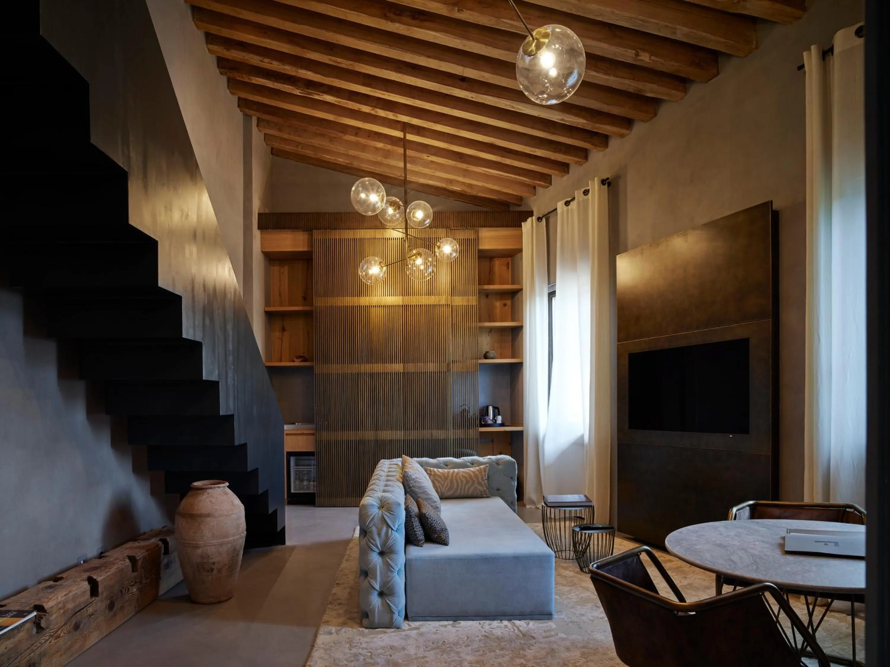 Living room in Fornace Suite