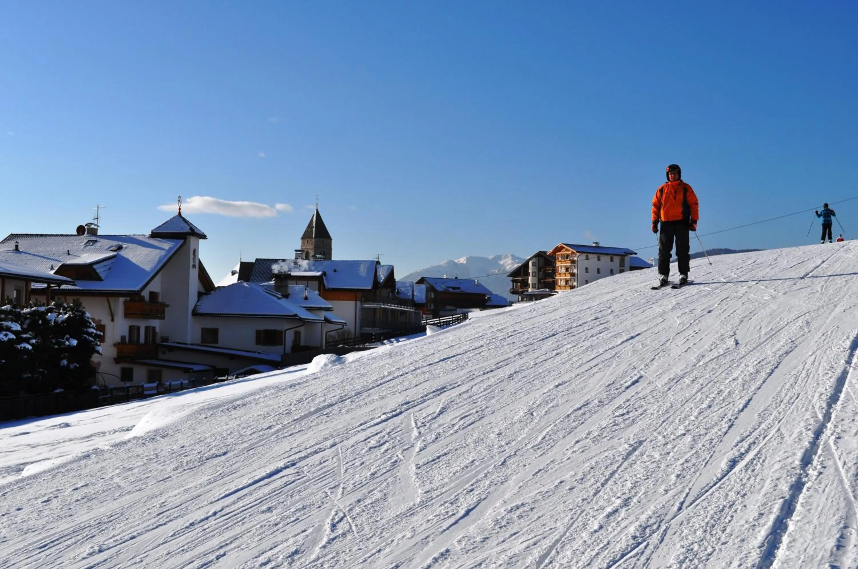 Skiing in Hotel Kristall