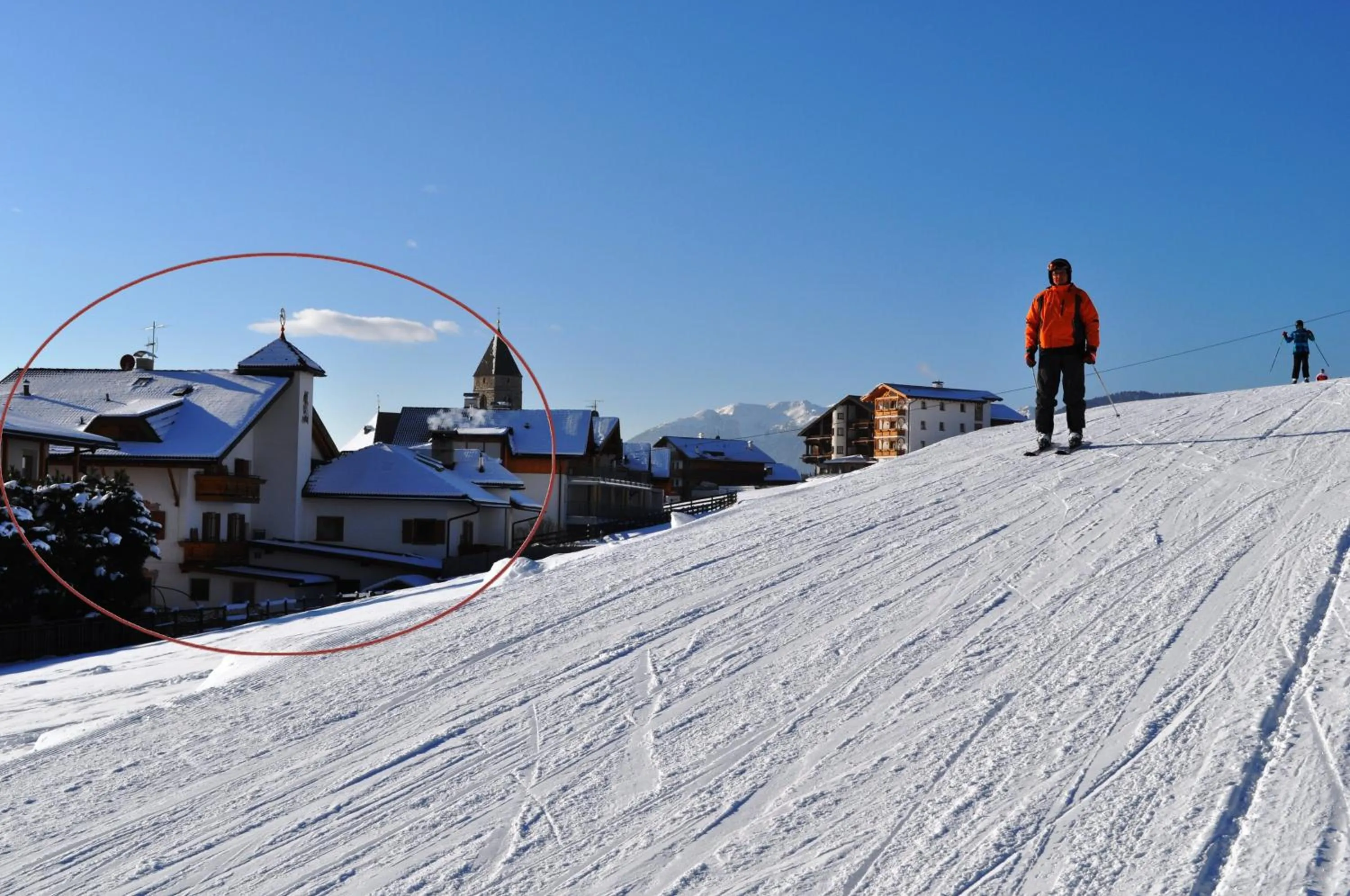 Skiing in Hotel Kristall