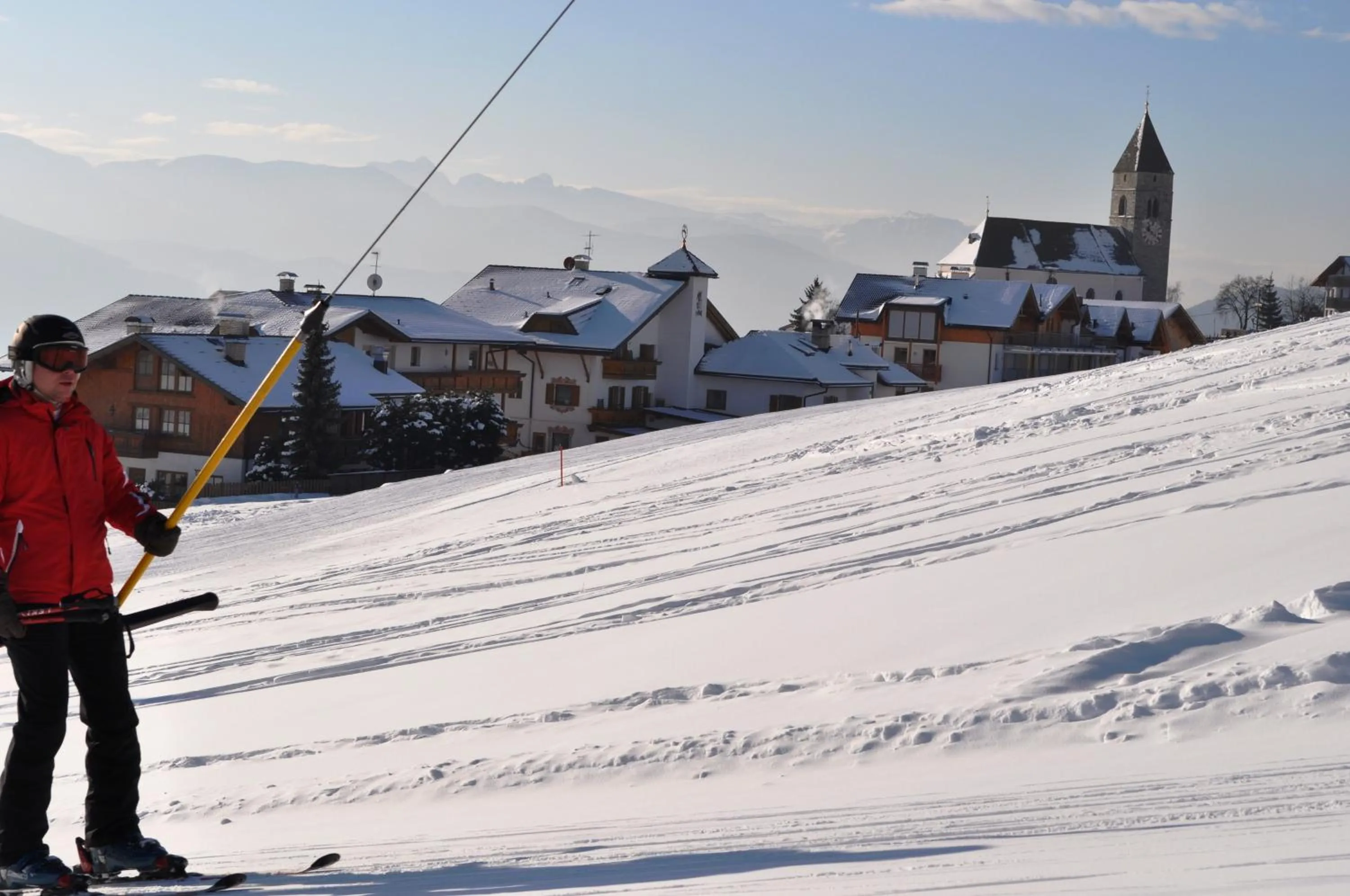 Skiing in Hotel Kristall