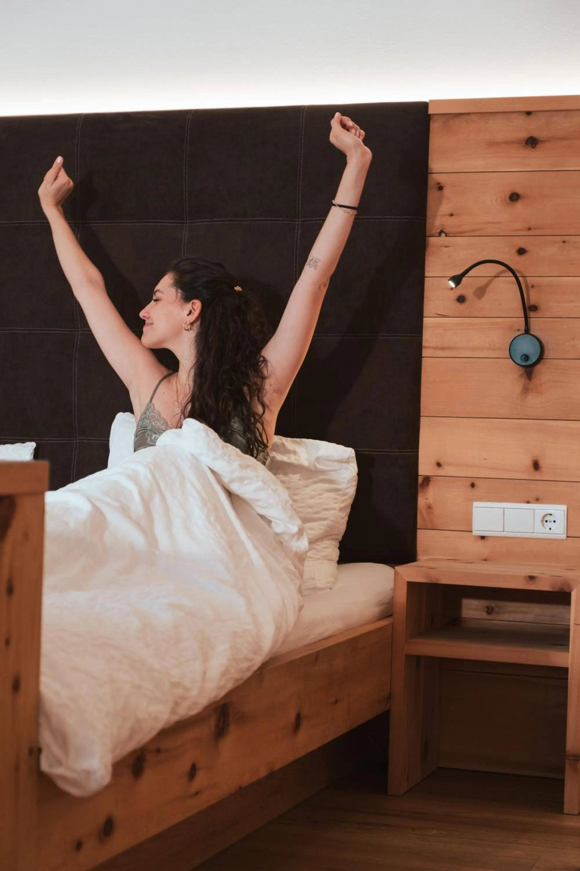 Bed in Hotel Kristall