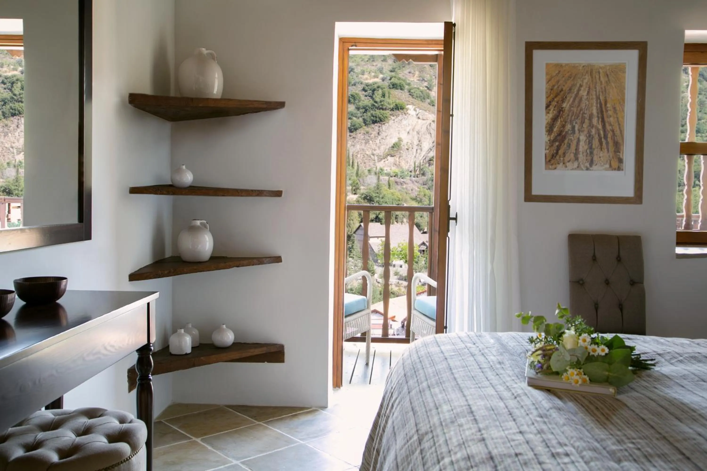 Balcony/Terrace, Bed in Casale Panayiotis