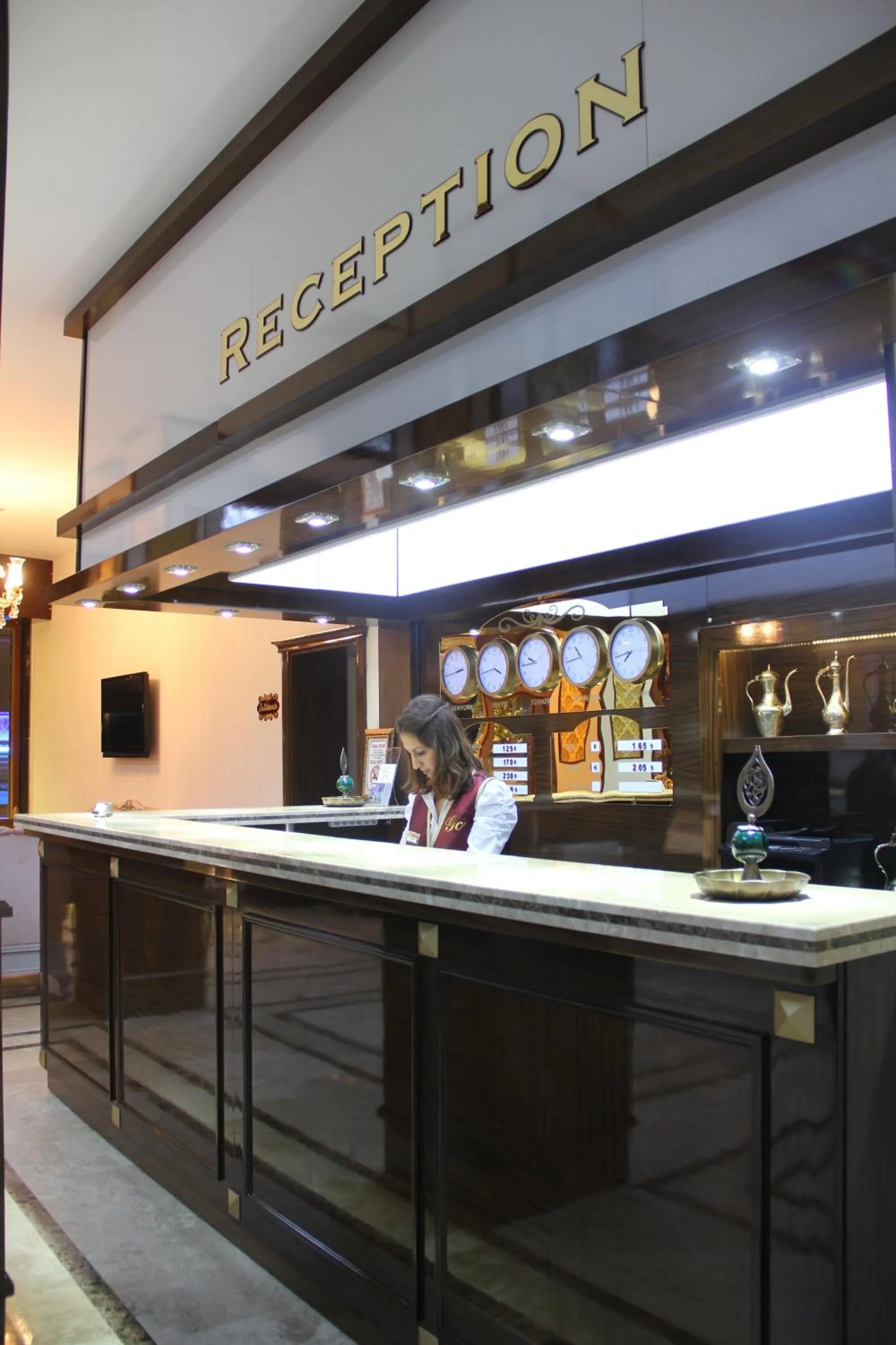 Lobby or reception in Grand Corner Boutique Hotel