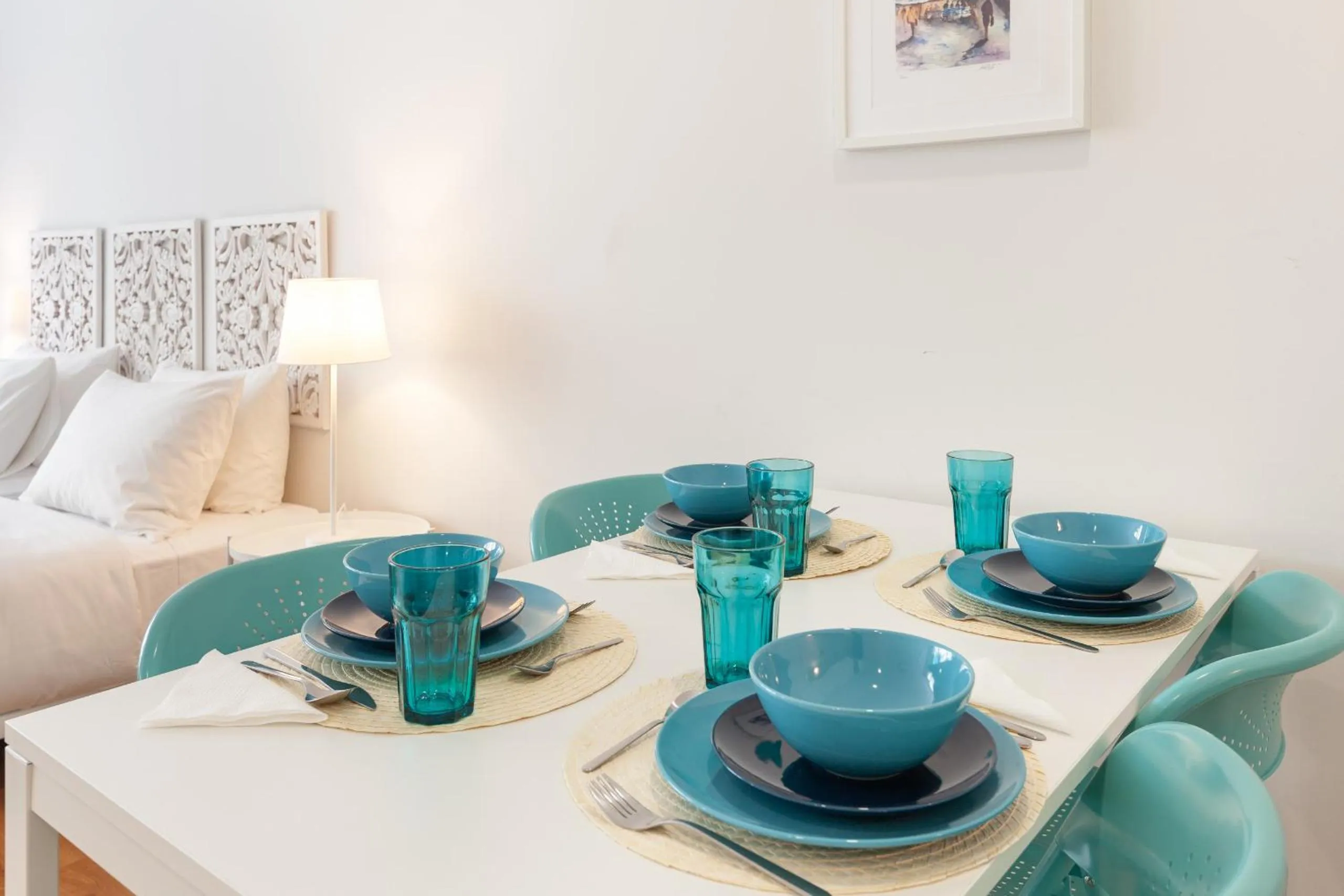Dining area in Oporto Palace Apartments