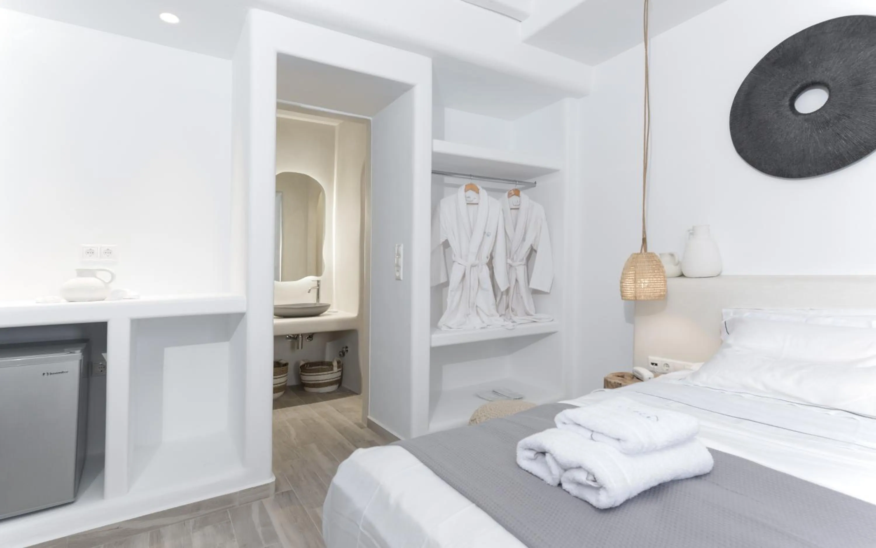 Bed in Iliada Suites