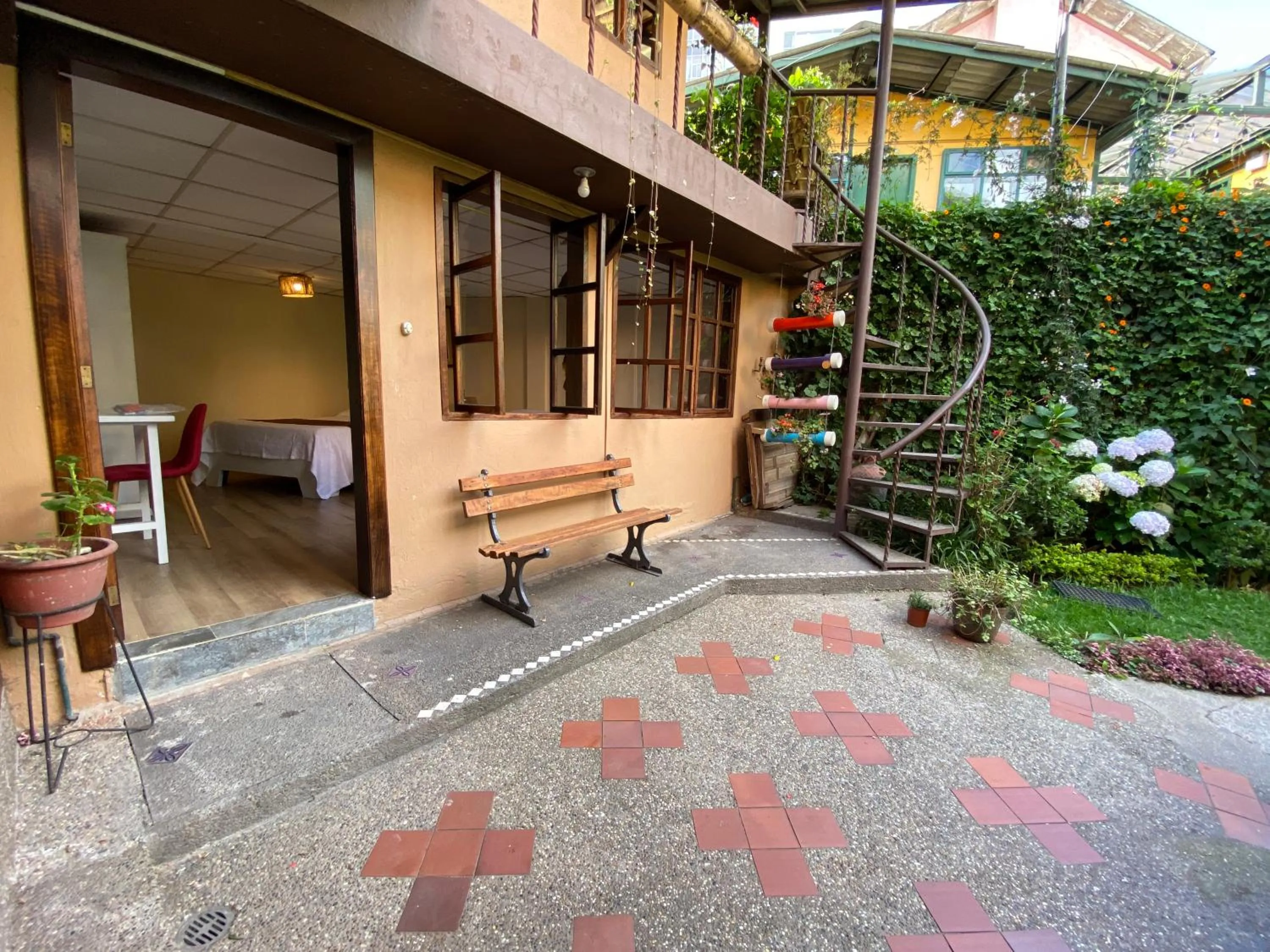 Patio in Hostal Alcala
