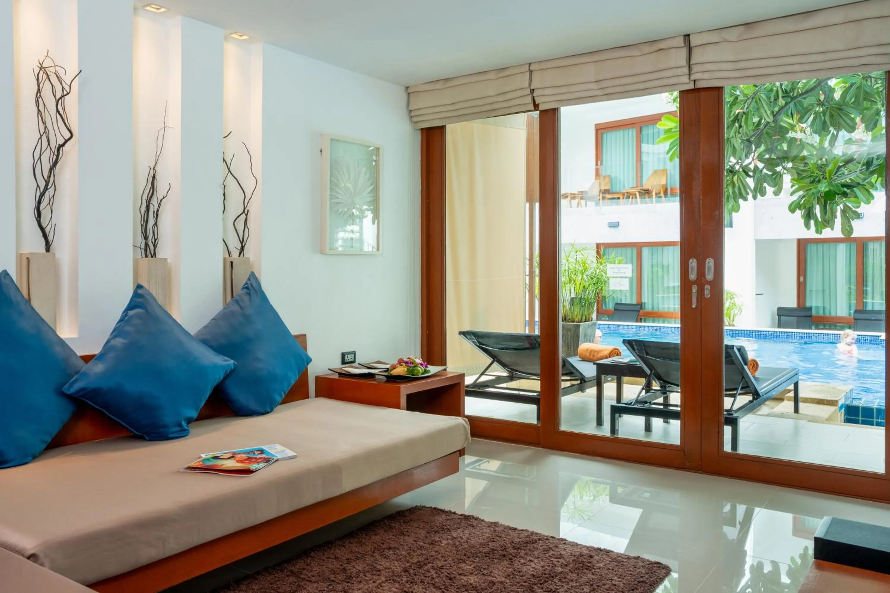 sunbed in La Flora Resort Patong