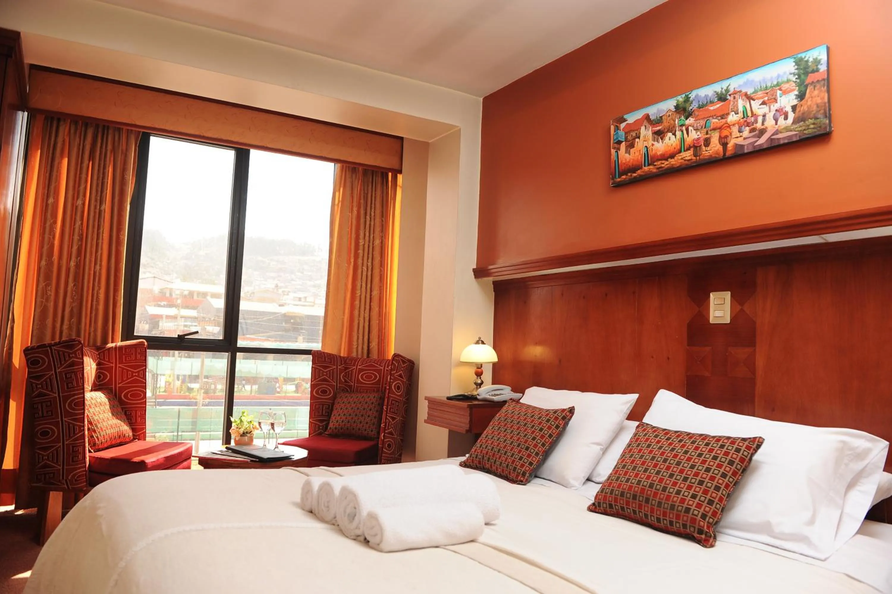 Bed in Hotel Waynapicchu