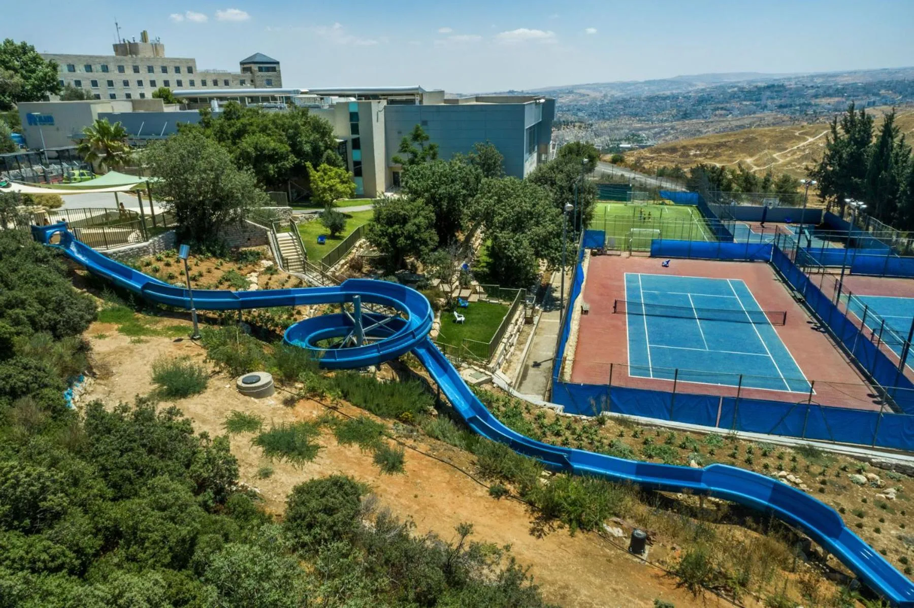 Swimming pool in Ramat Rachel Resort