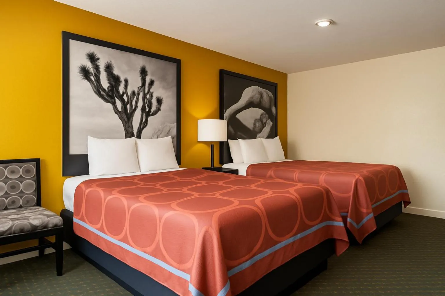 Photo of the whole room, Bed in Super 8 by Wyndham Bakersfield South CA