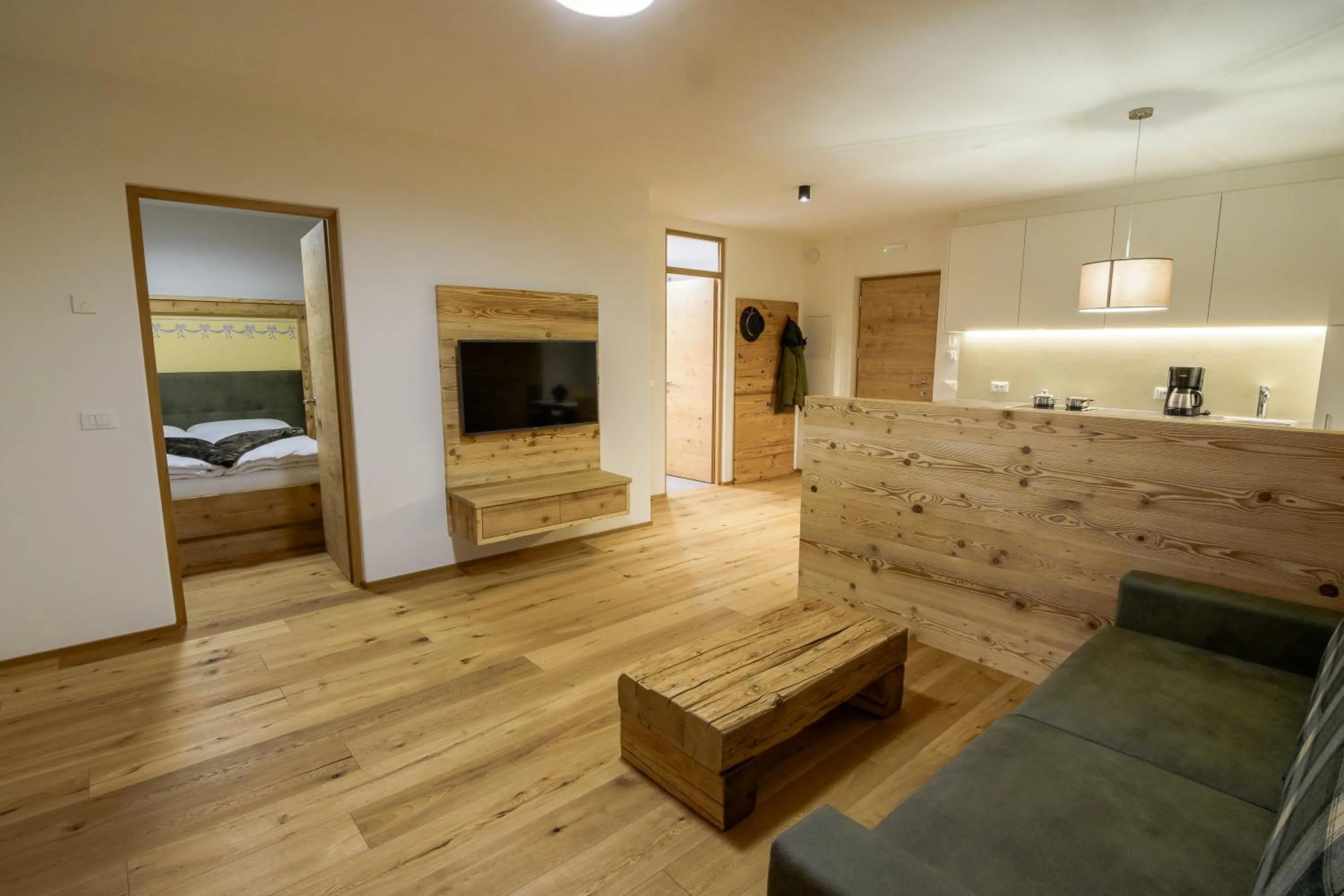 Living room, Bed in Residence Stefansdorf