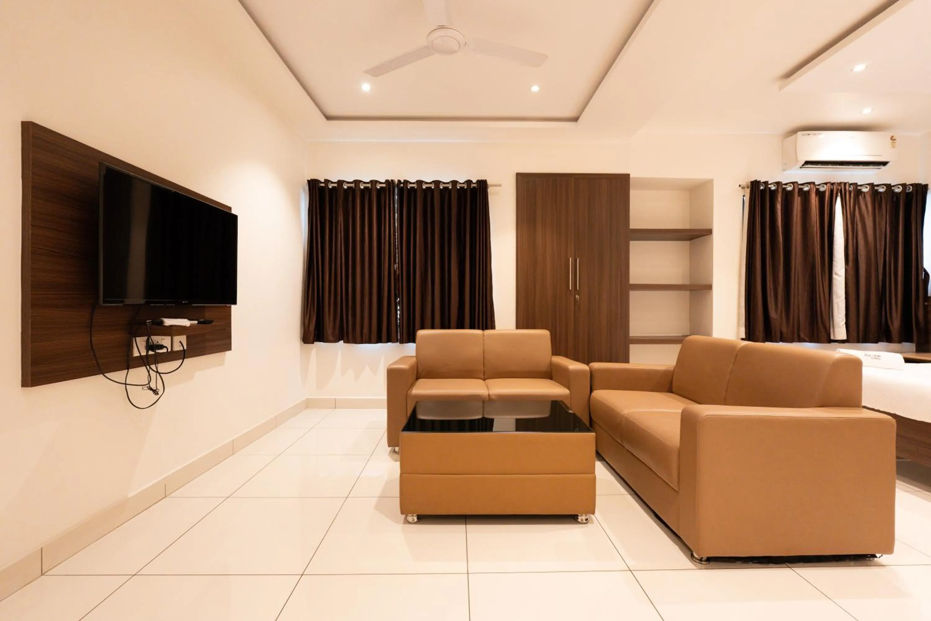 Seating area in Hotel Karuna Residency