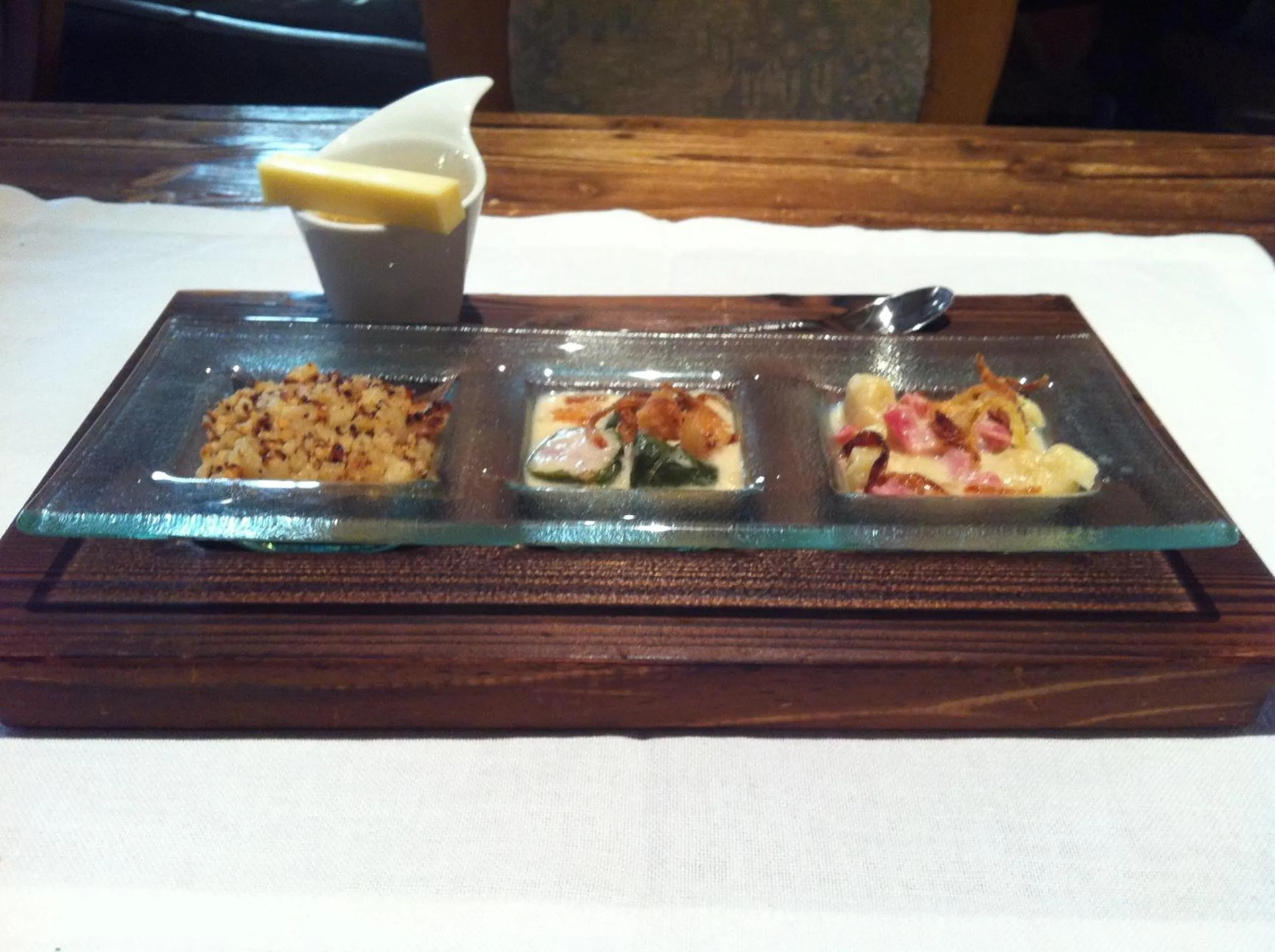 Food close-up in Hotel Soliva