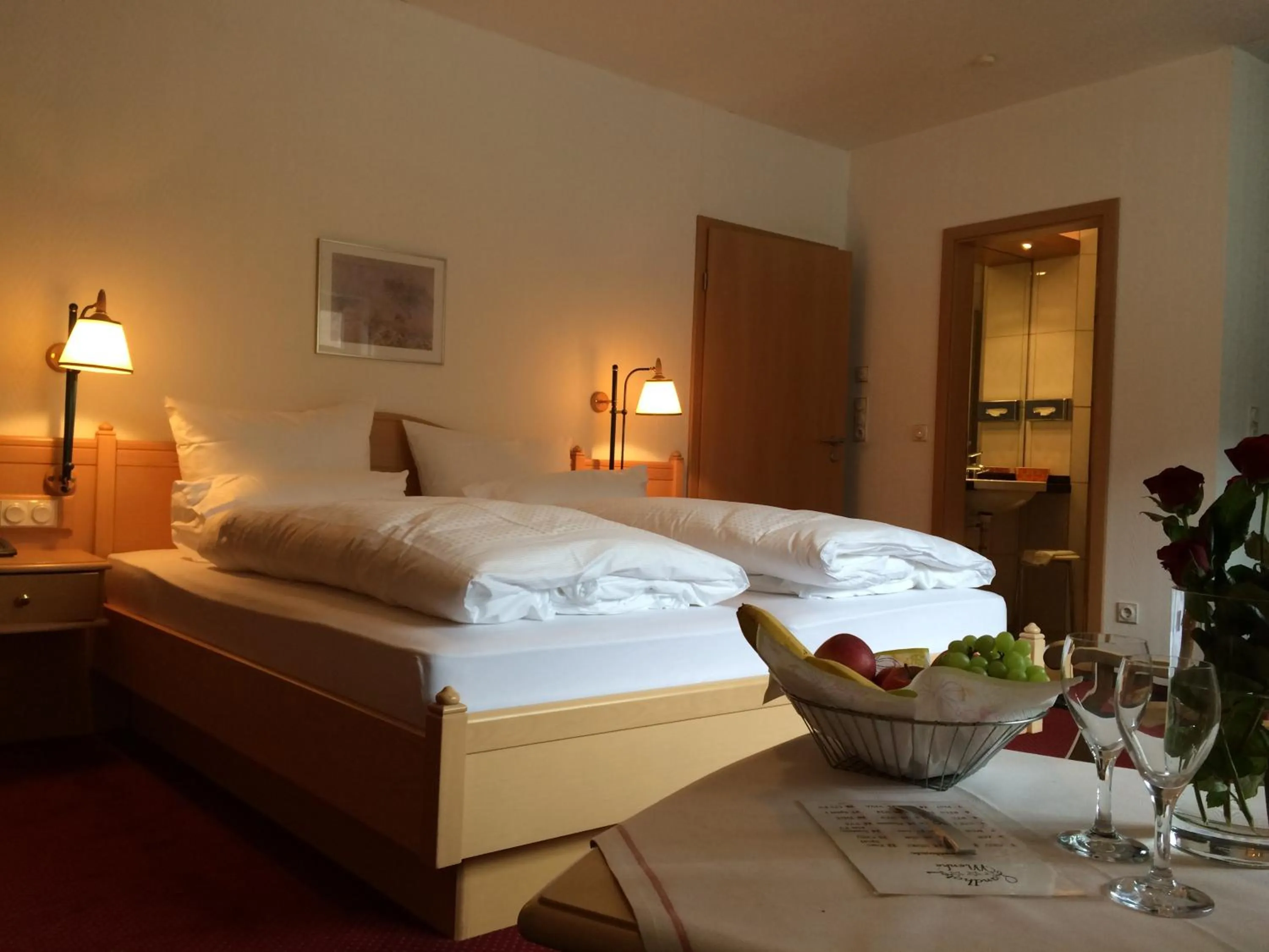 Photo of the whole room, Bed in Landhotel Menke