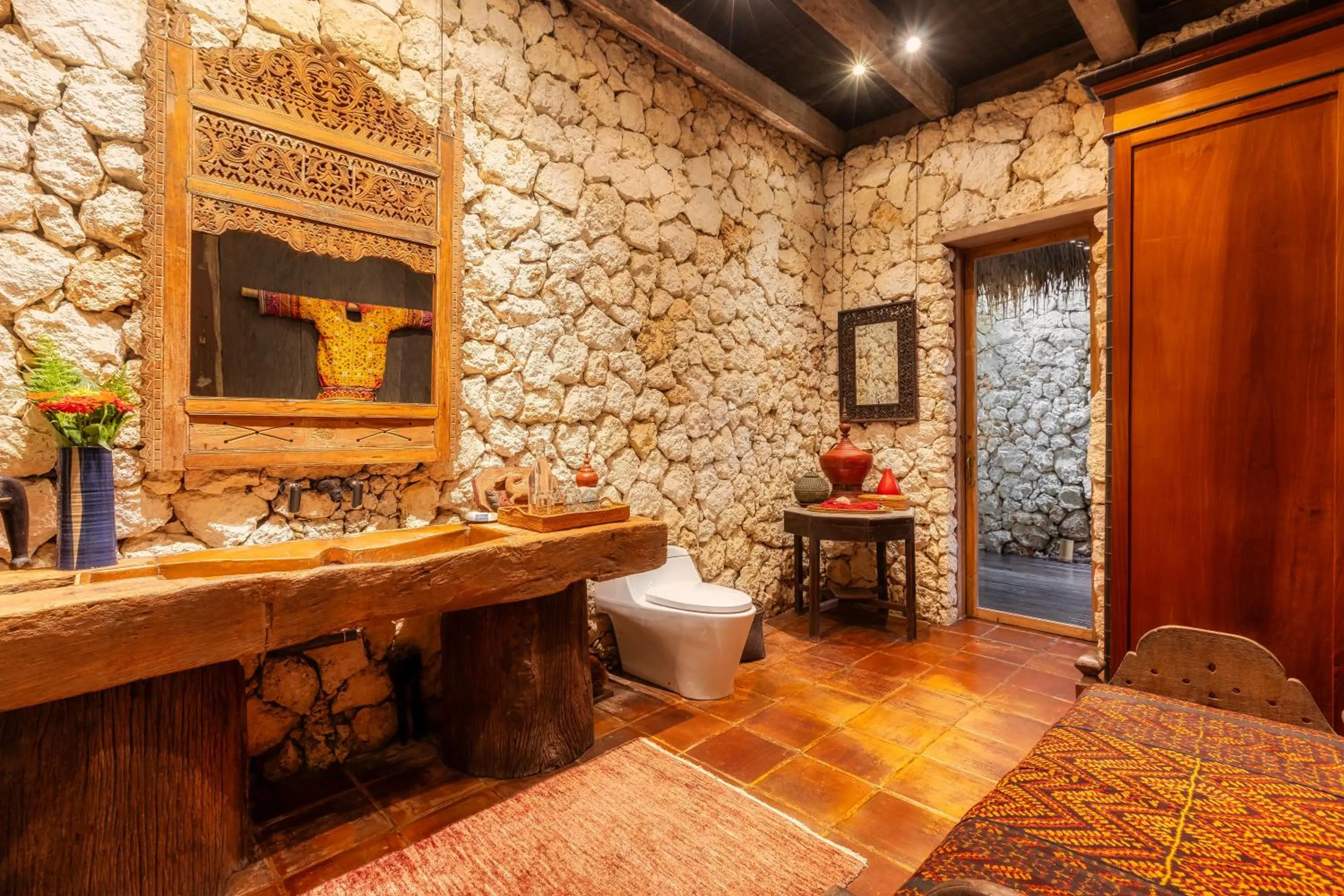 Toilet in Stone House