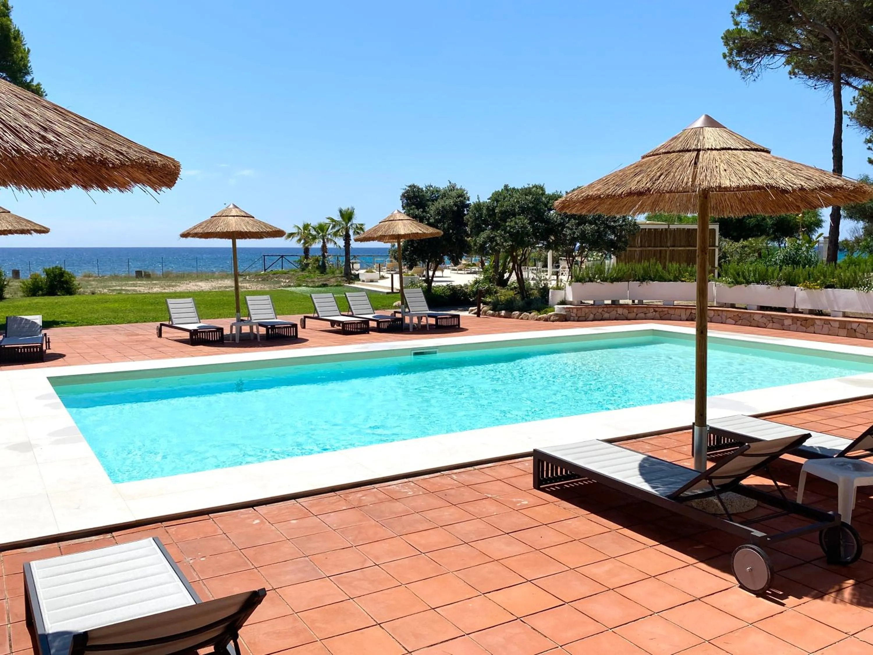 Pool view in Hotel Mare Pineta