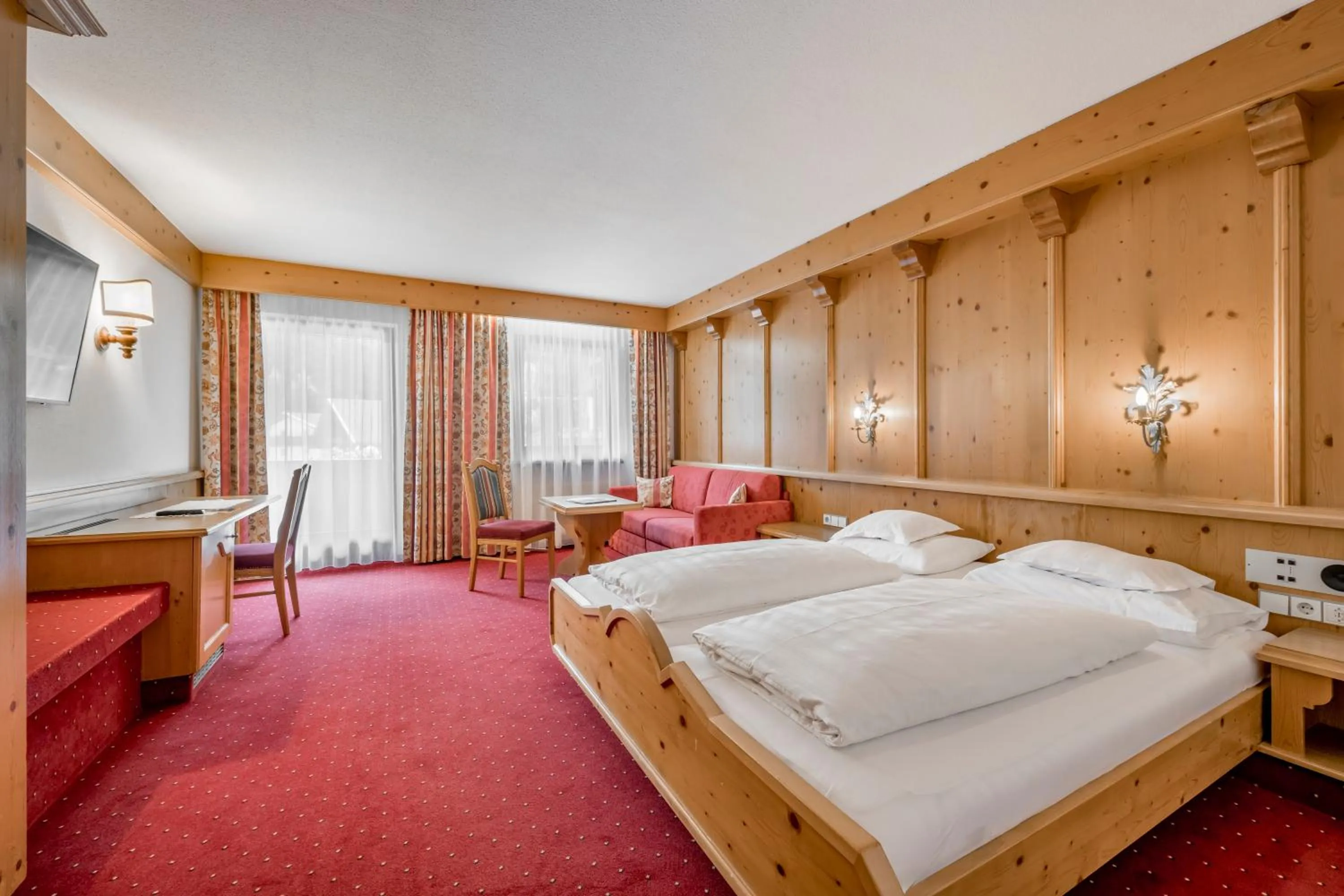 Photo of the whole room, Bed in Hotel Almhof