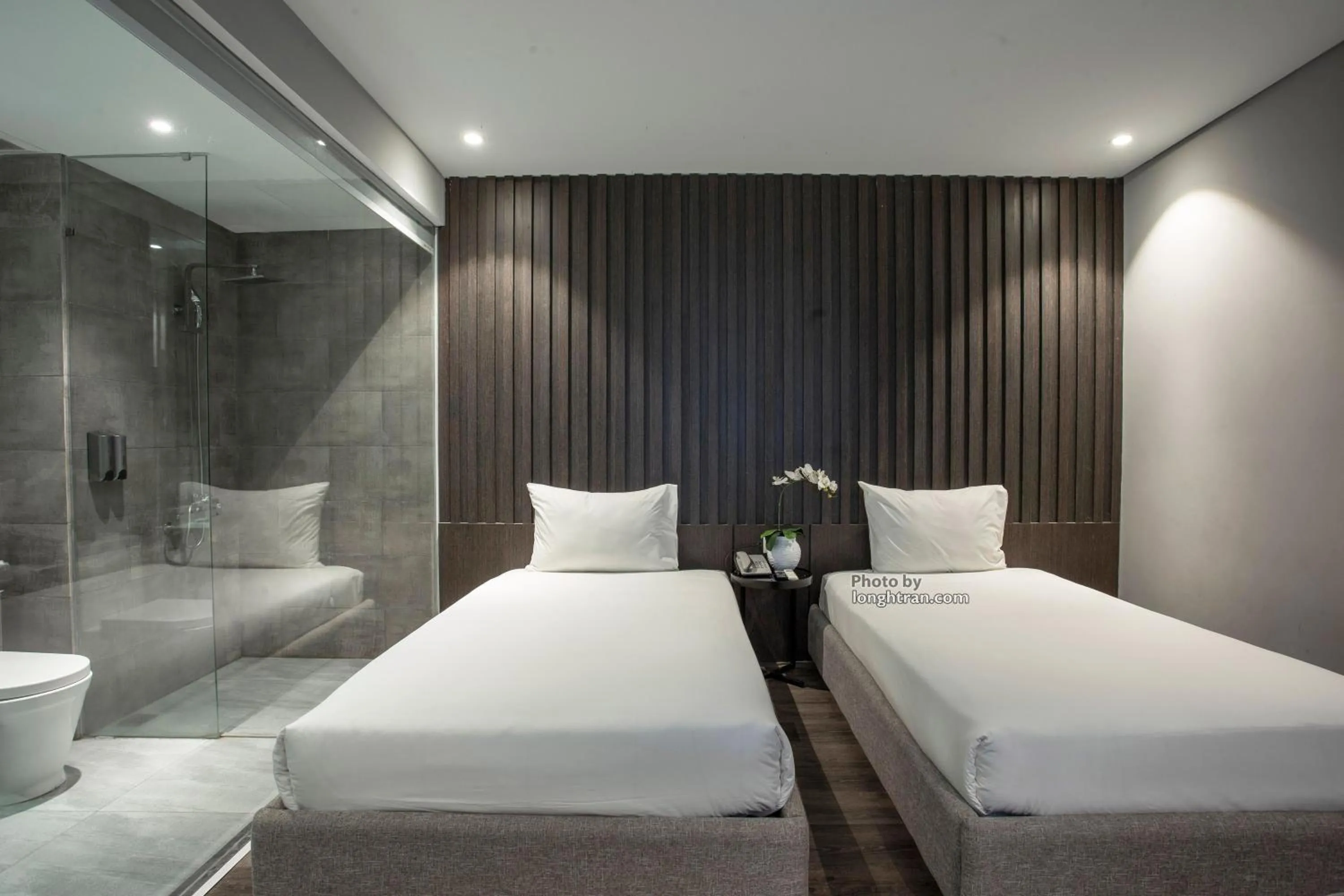 Property building, Bed in Grand Ocean Luxury Boutique - Infinity Rooftop Pool