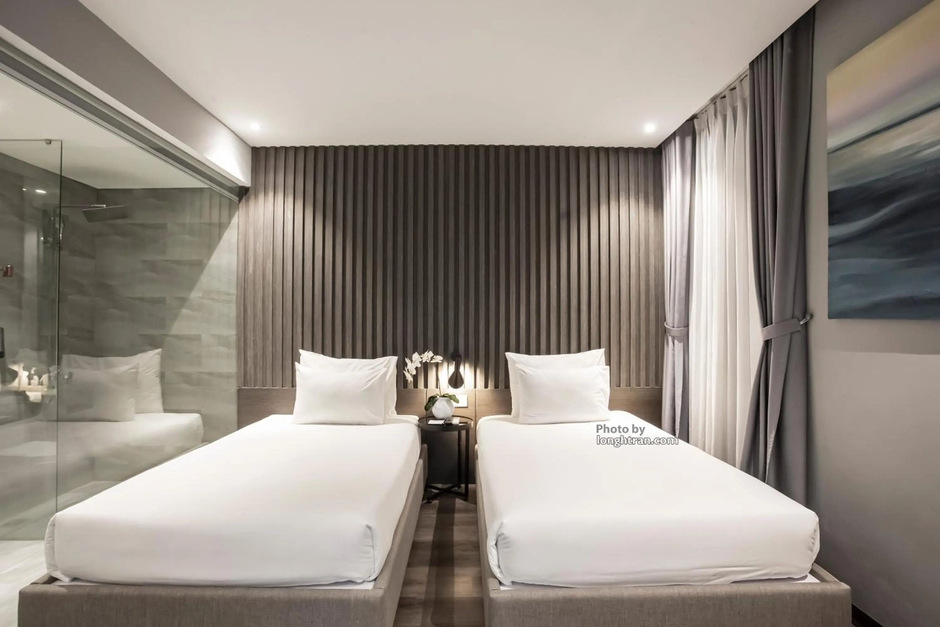 Property building, Bed in Grand Ocean Luxury Boutique - Infinity Rooftop Pool