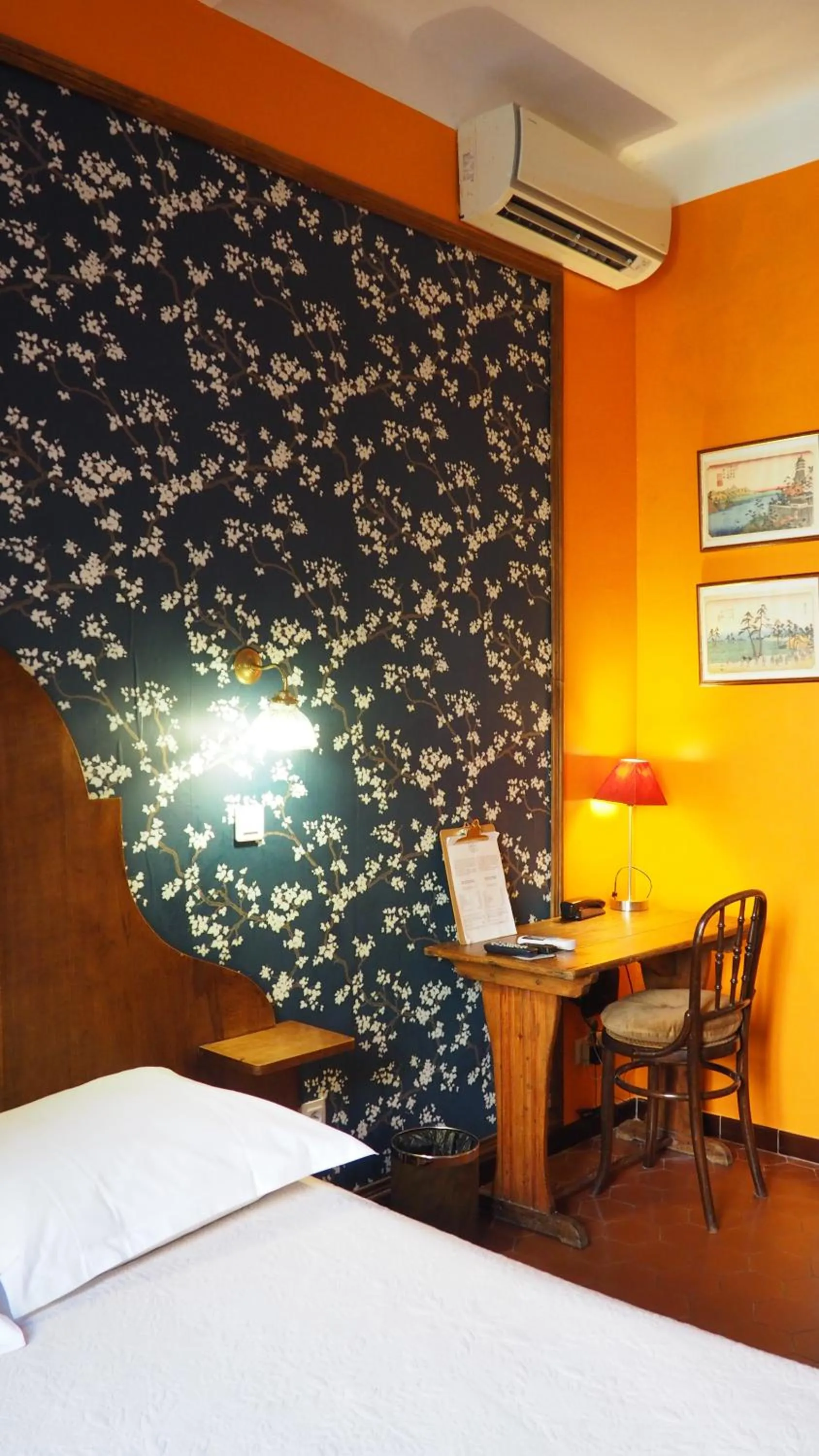 Decorative detail, Bed in Hotel Central Bastia