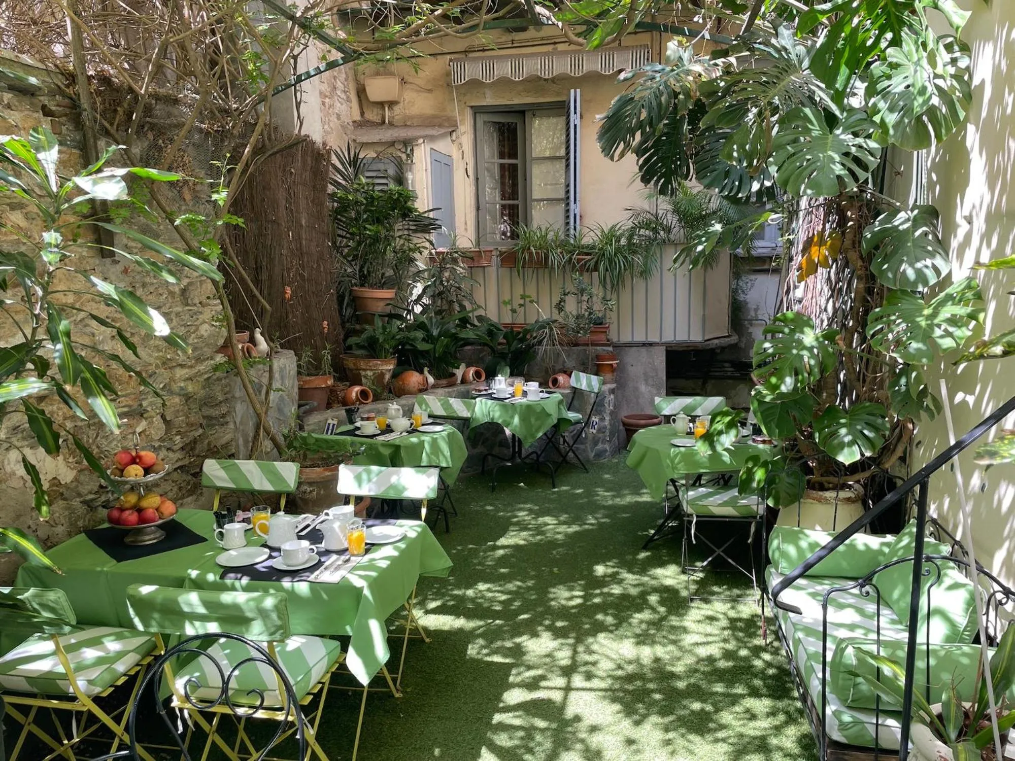 Garden in Hotel Central Bastia