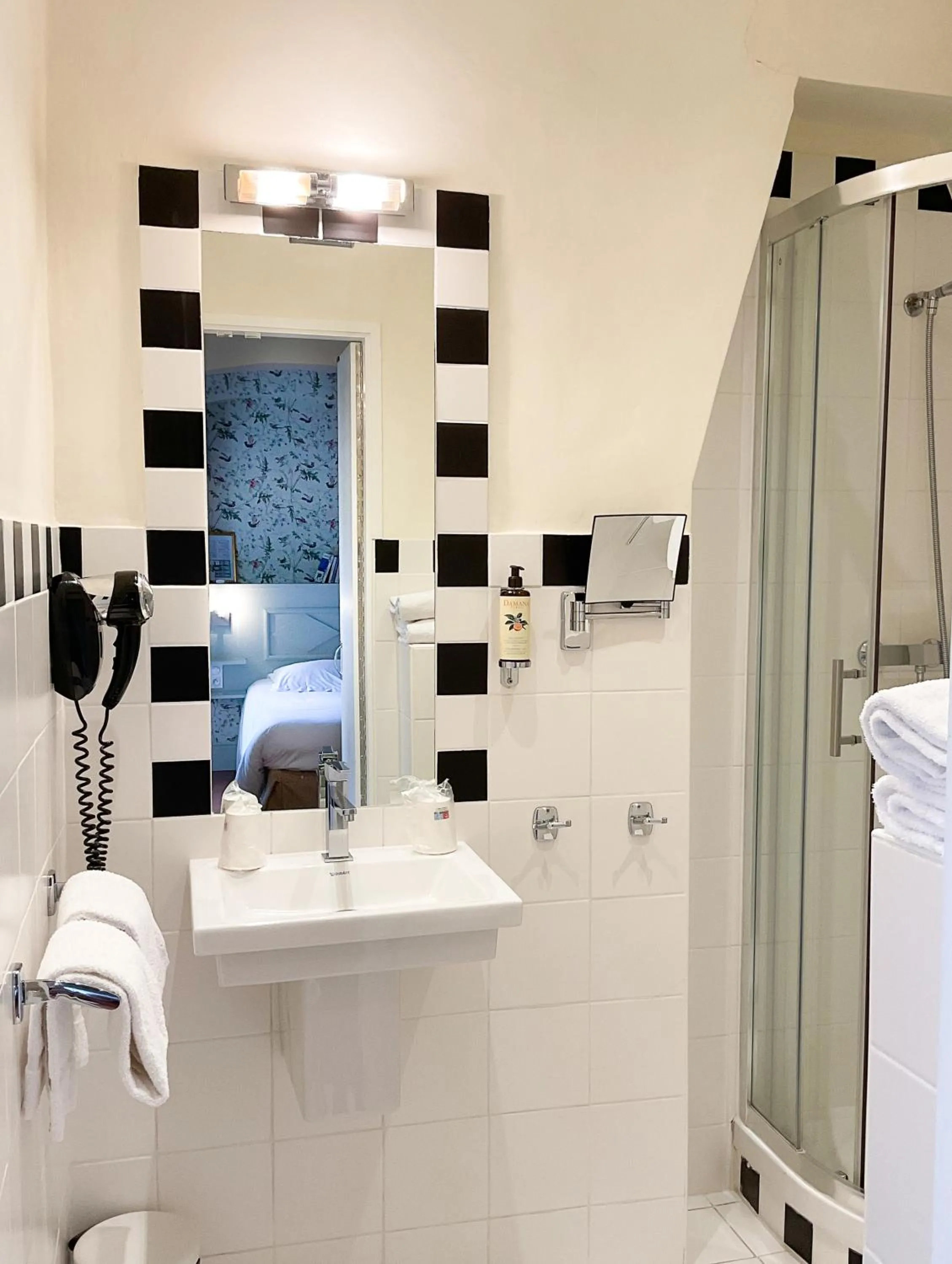 Shower in Hotel Central Bastia