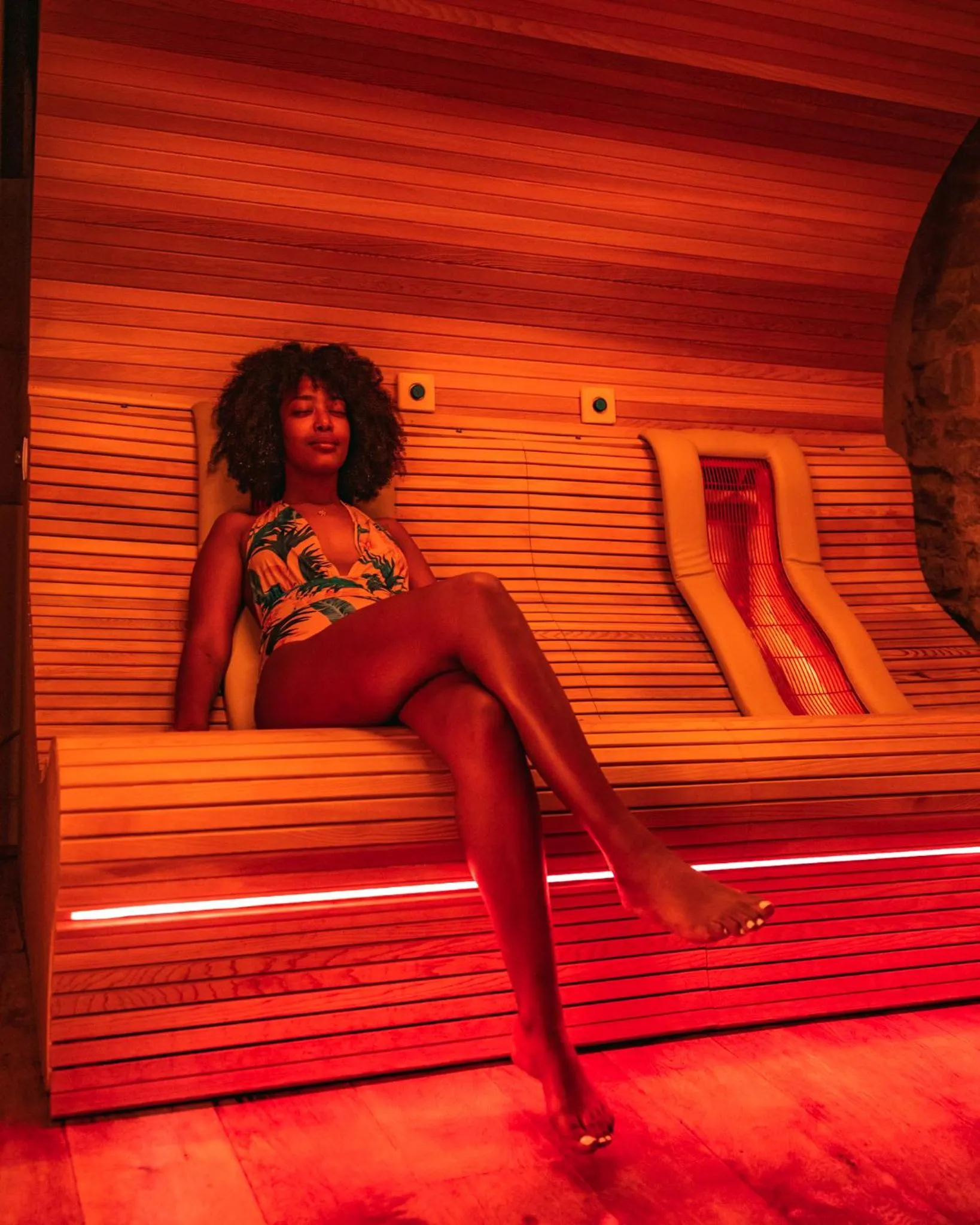 Sauna in Ne5t Hotel & Spa