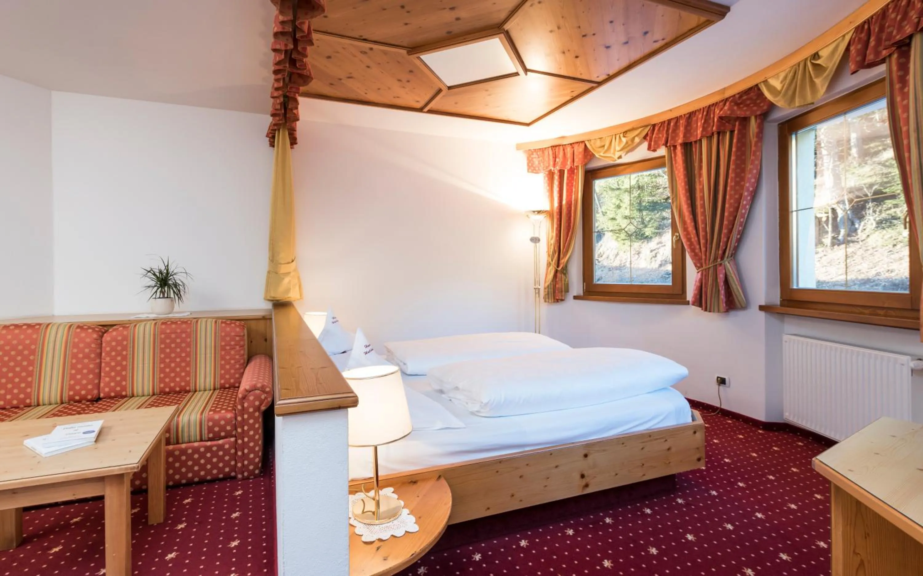 Bed in Naturhotel Waldheim