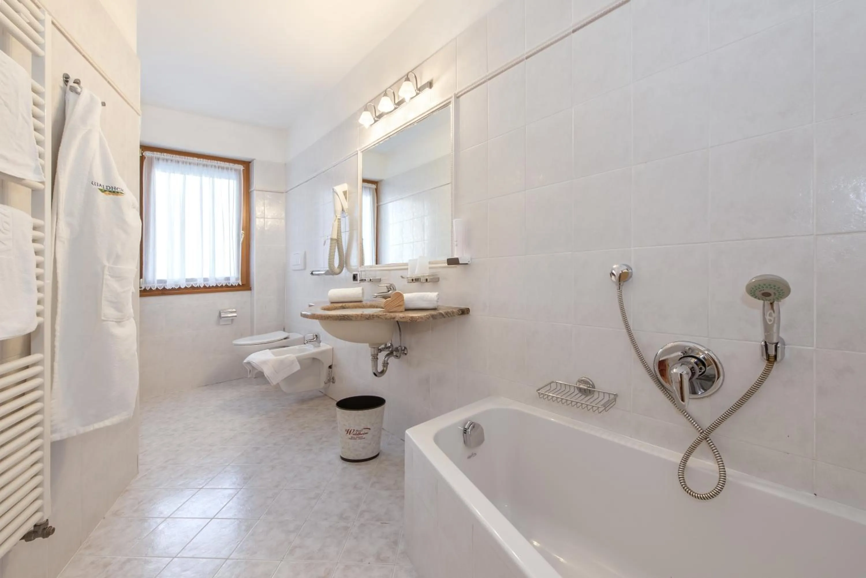 Bathroom in Naturhotel Waldheim