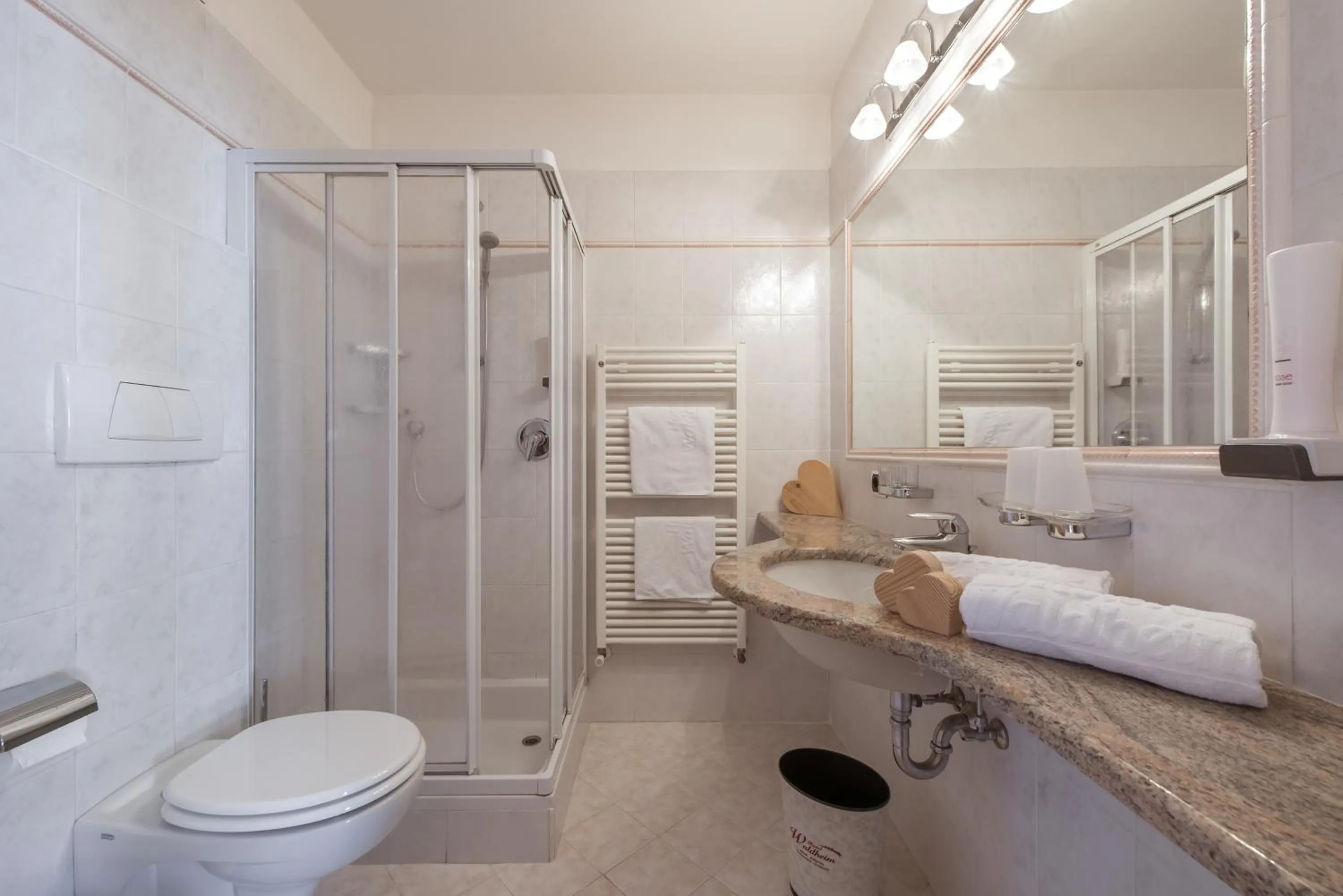 Bathroom in Naturhotel Waldheim