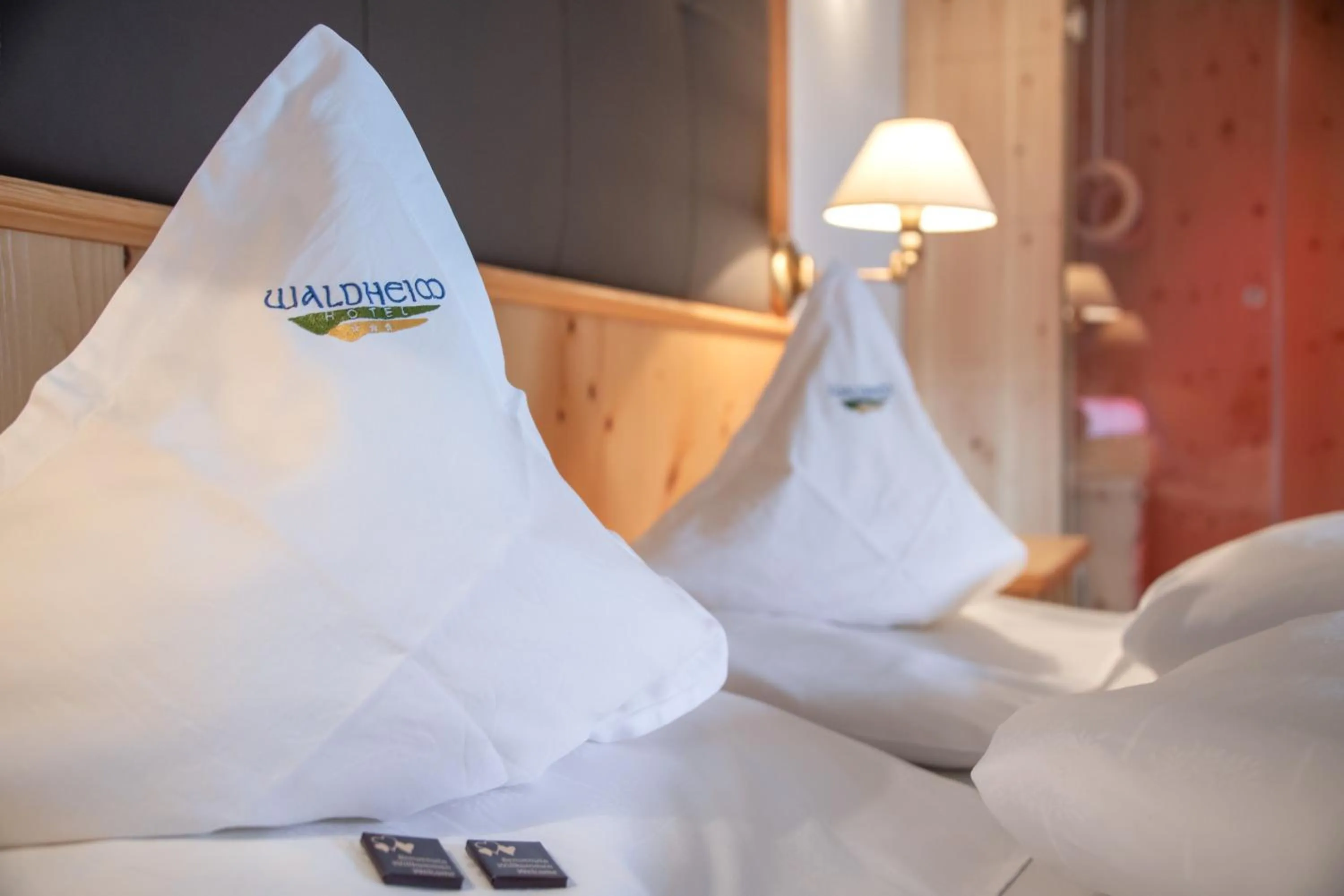 Bed in Naturhotel Waldheim