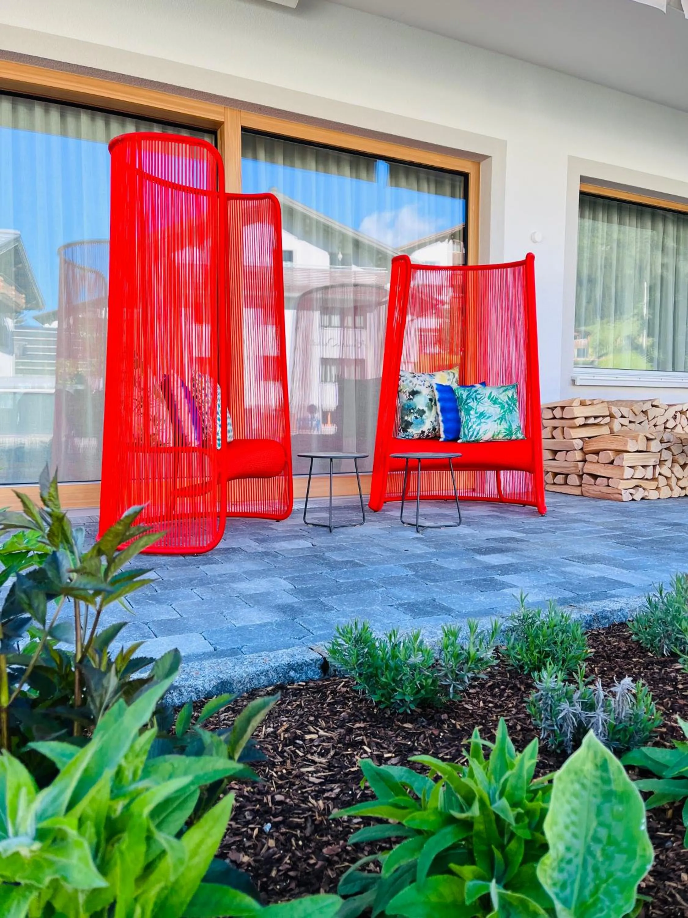 Garden in Appart Hotel Knappaboda