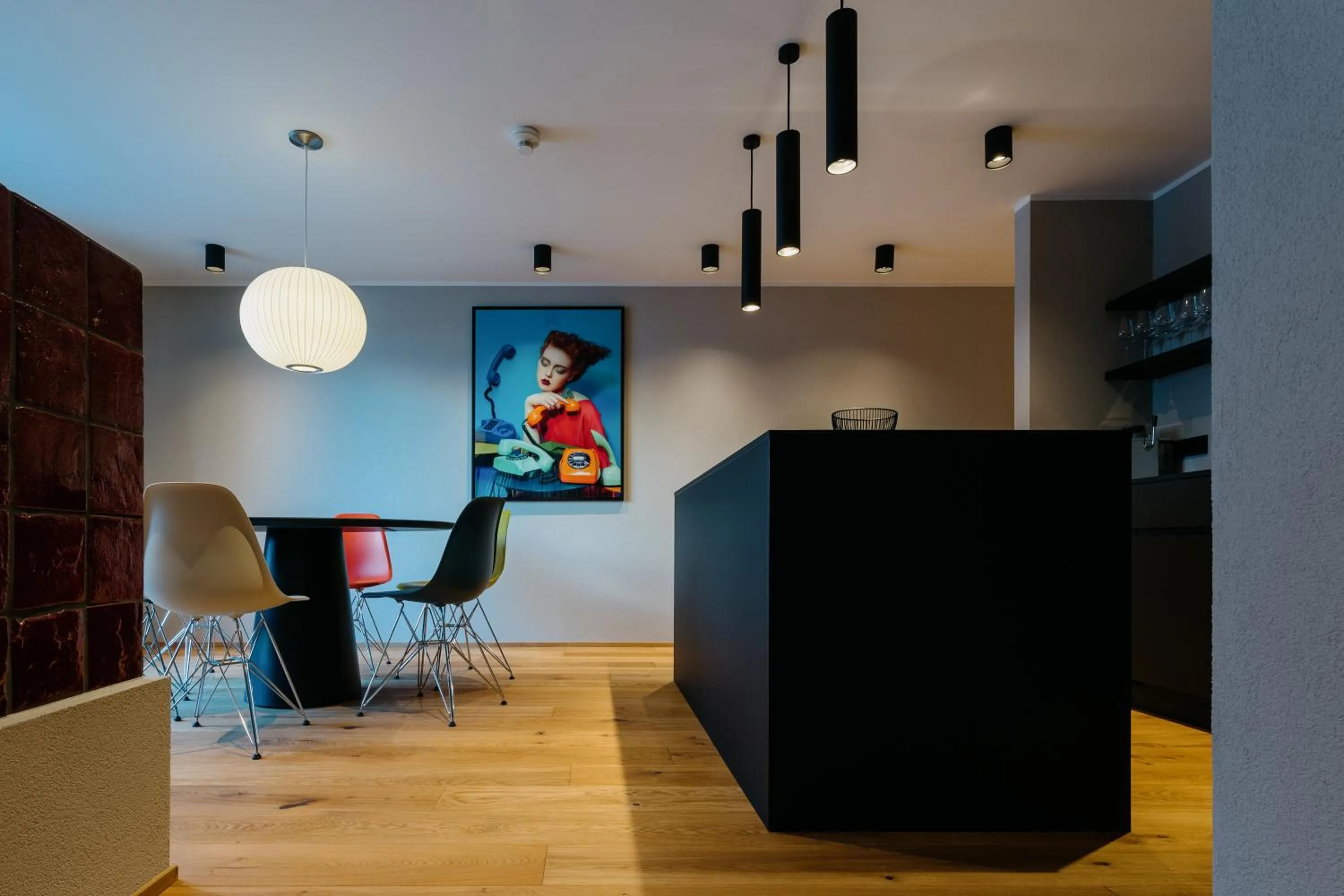 Dining area in Appart Hotel Knappaboda