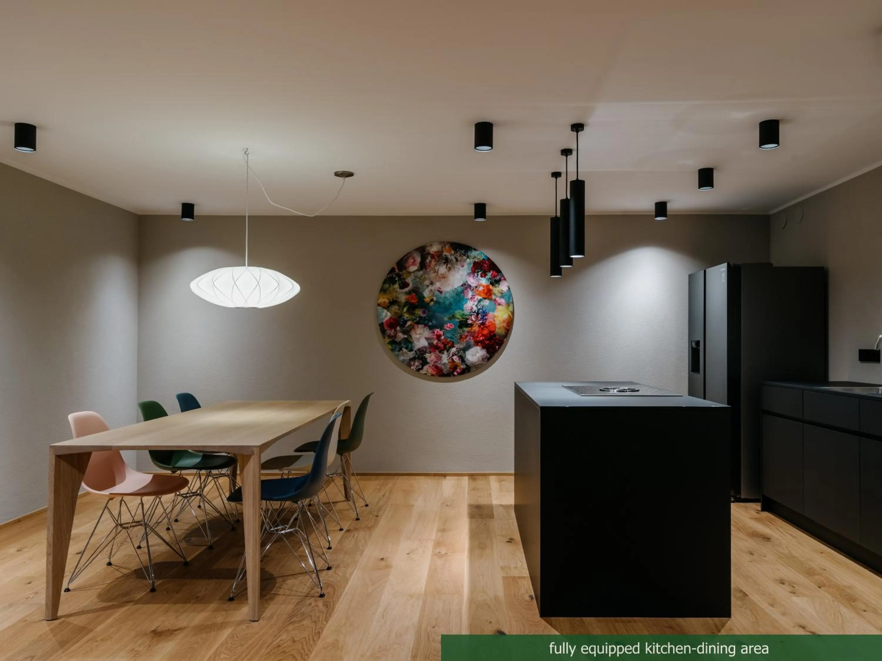 Kitchen or kitchenette in Appart Hotel Knappaboda