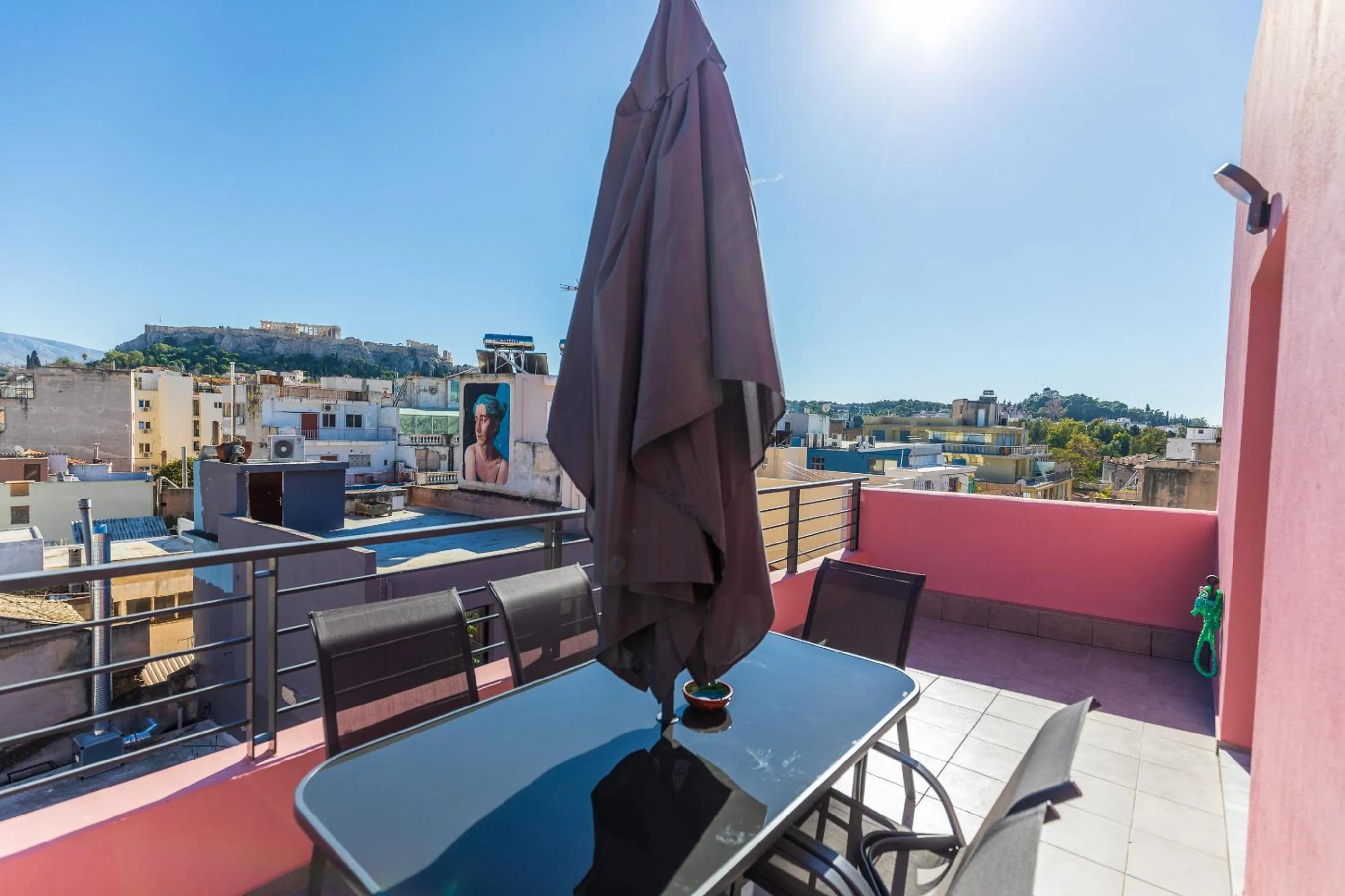 Balcony/Terrace in Central Stay Athens