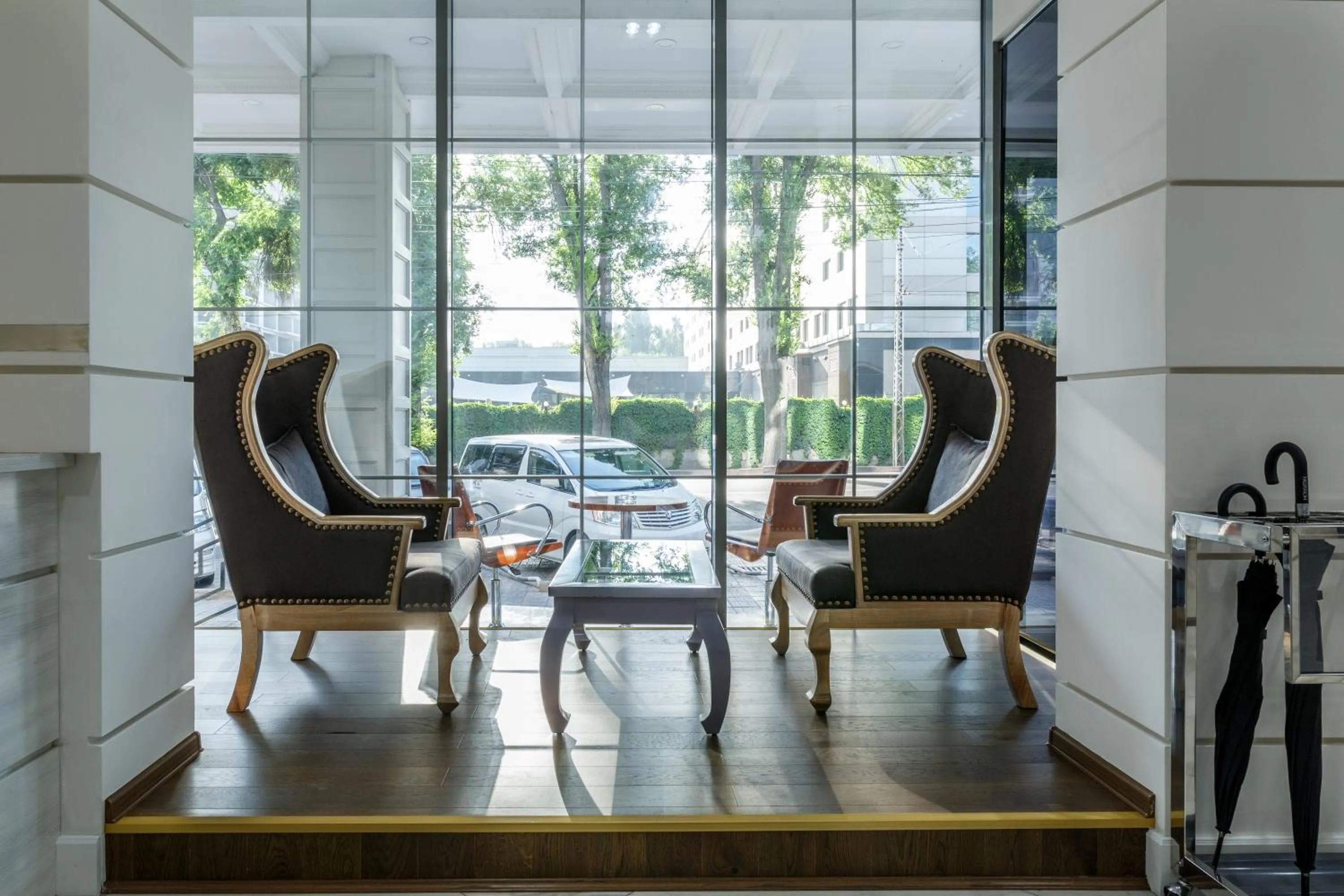 Lobby or reception in Smart Hotel Bishkek