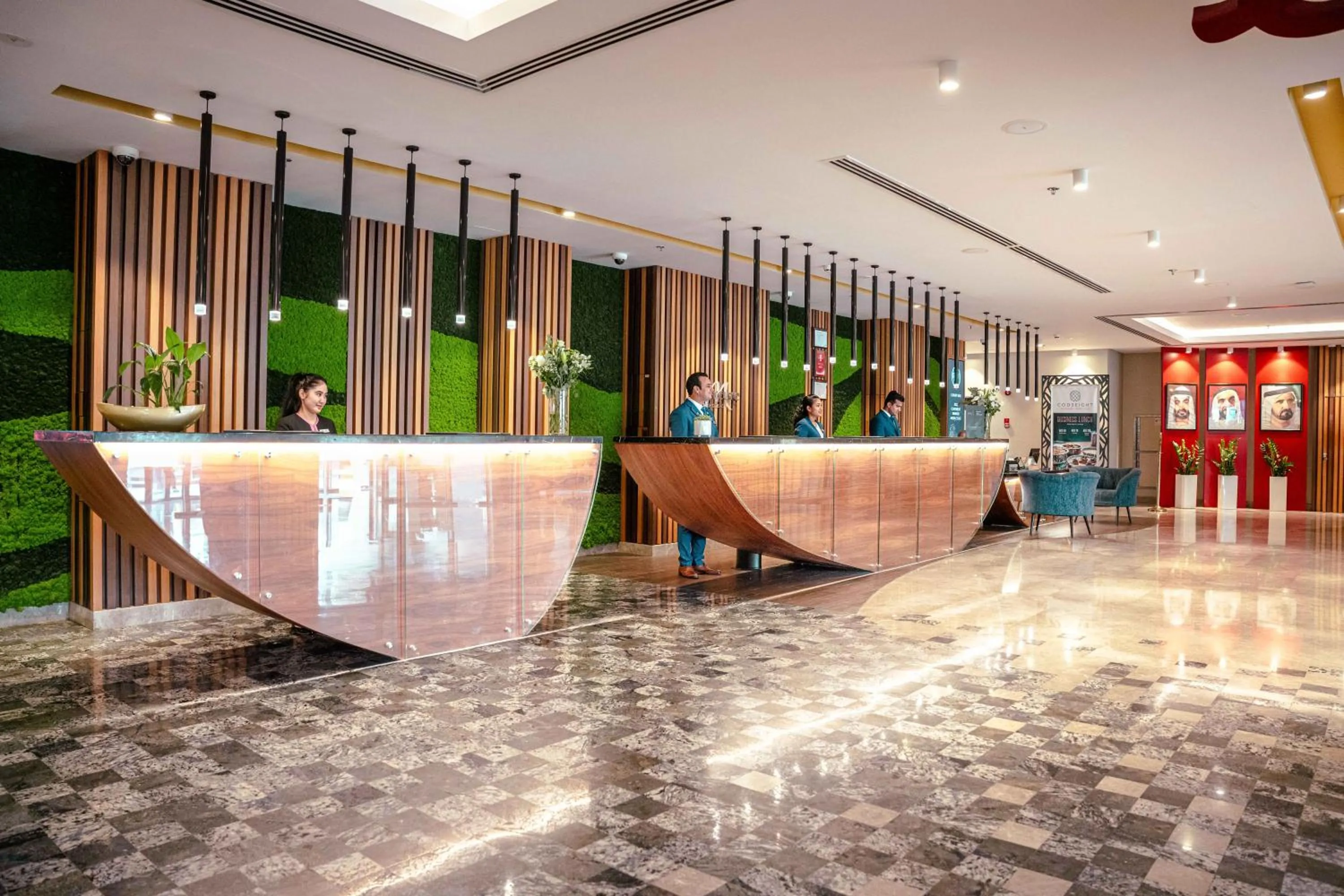 Lobby or reception in Mercure Dubai Barsha Heights Hotel Suites And Apartments