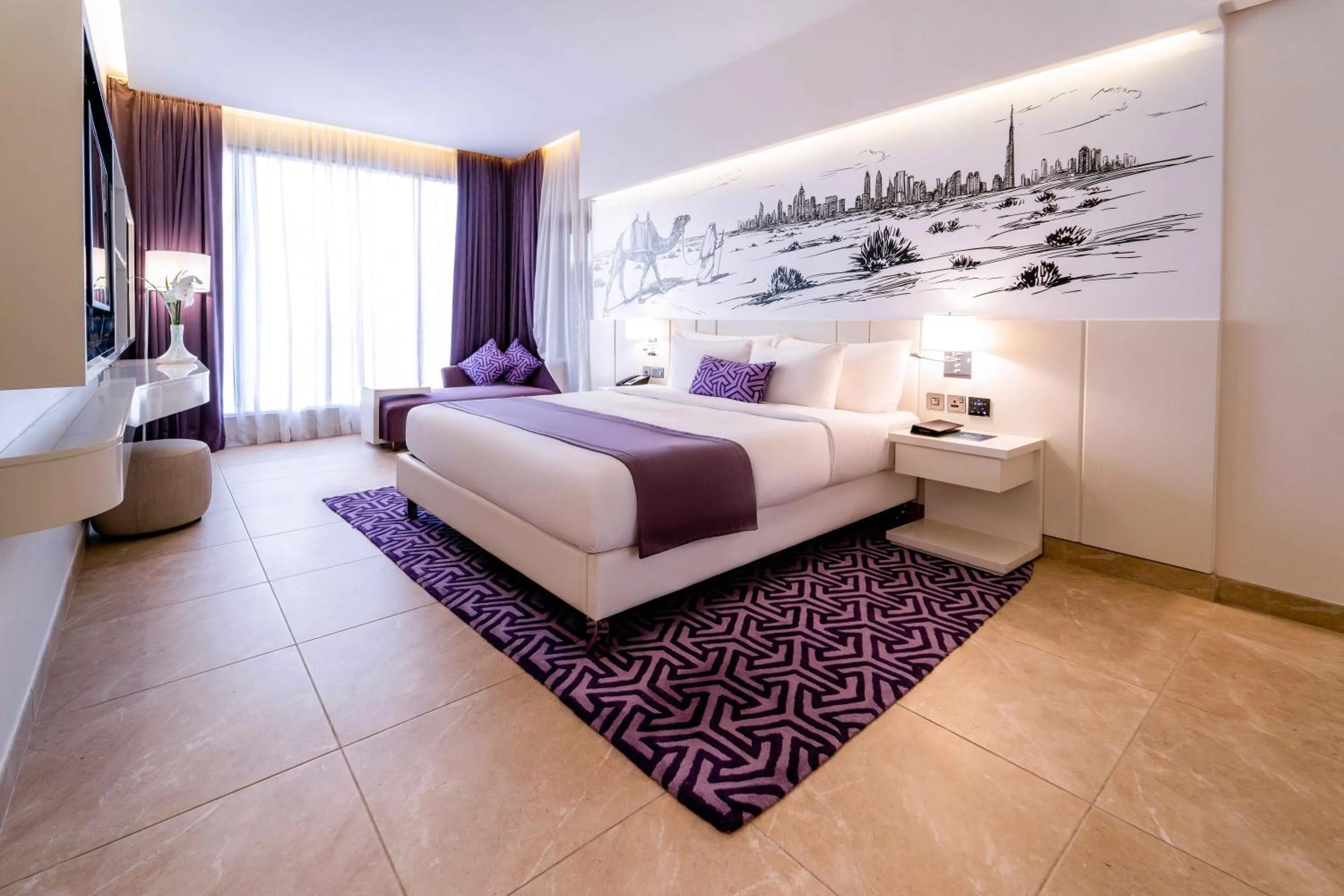 Bedroom, Bed in Mercure Dubai Barsha Heights Hotel Suites And Apartments