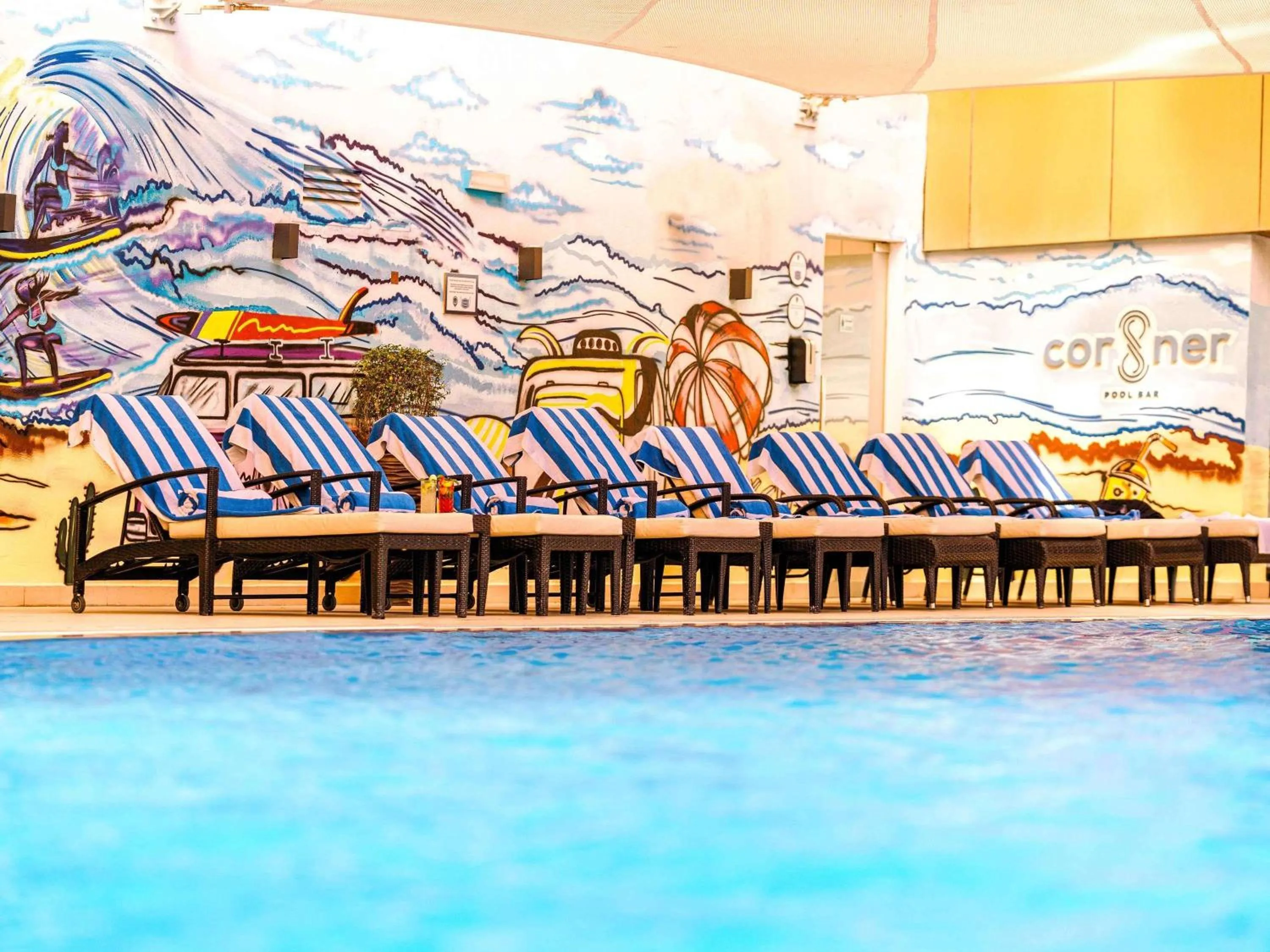 Pool view in Mercure Dubai Barsha Heights Hotel Suites And Apartments