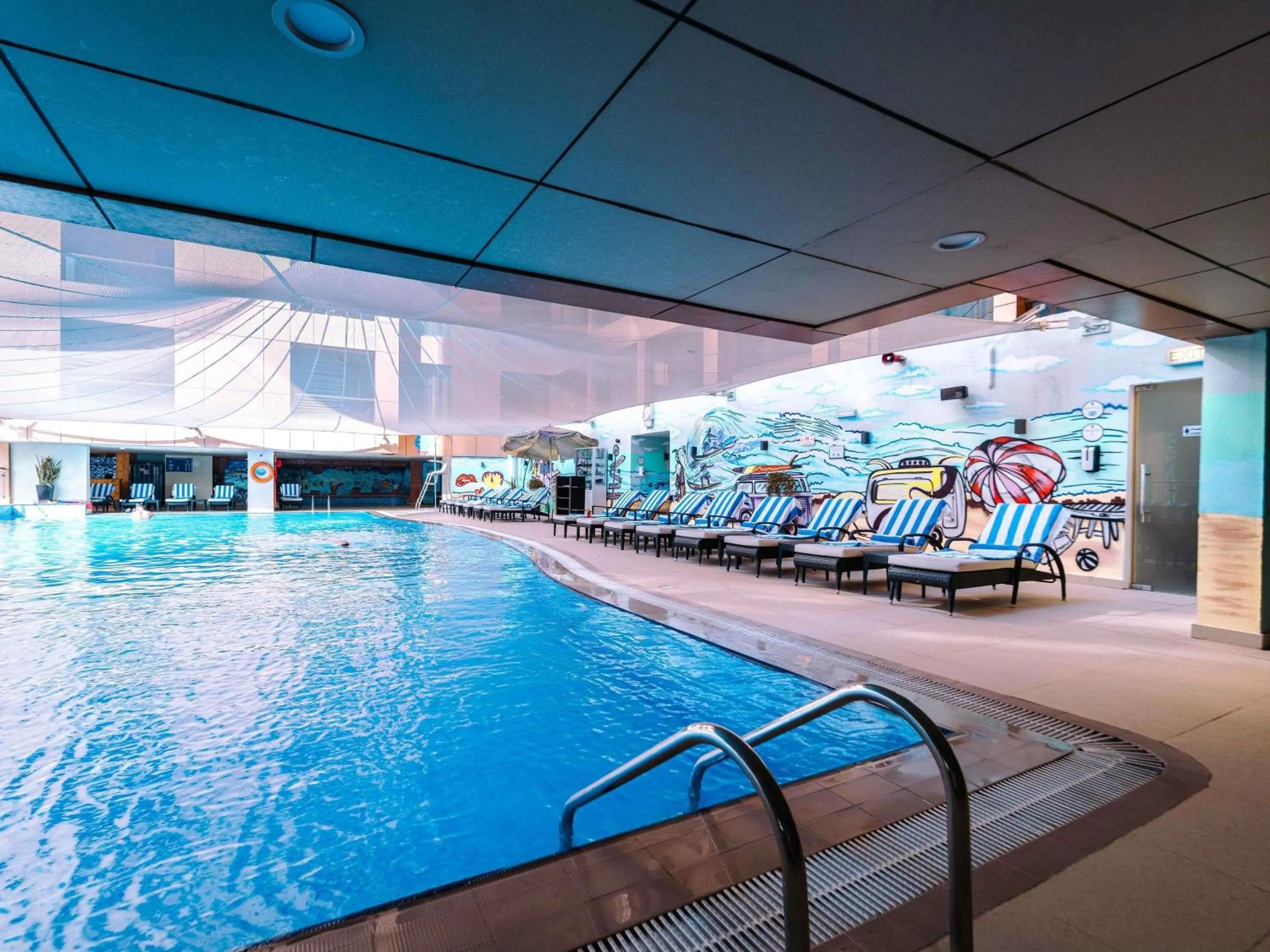 Pool view in Mercure Dubai Barsha Heights Hotel Suites And Apartments