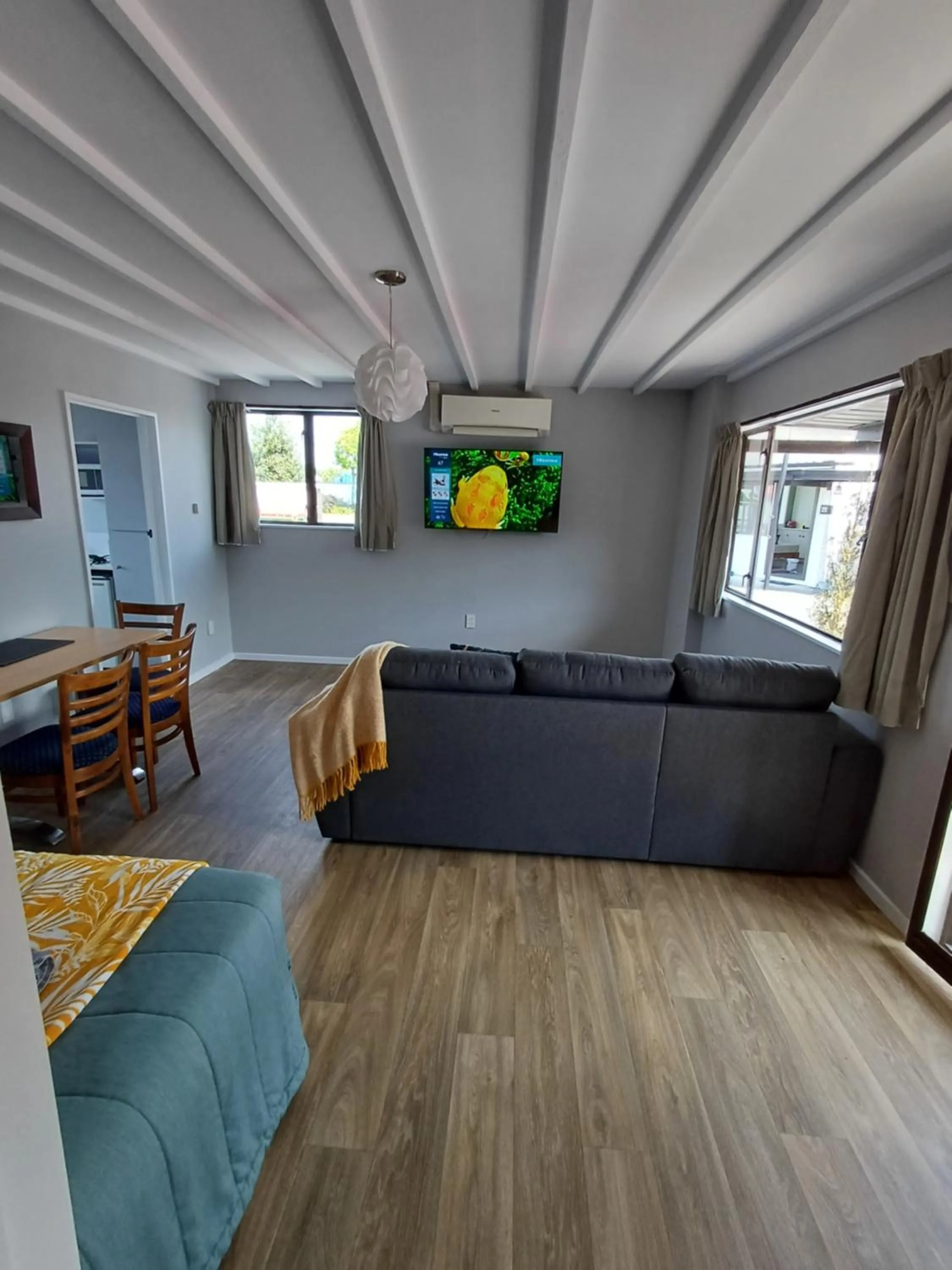 Living room in Gothic Heights Motel