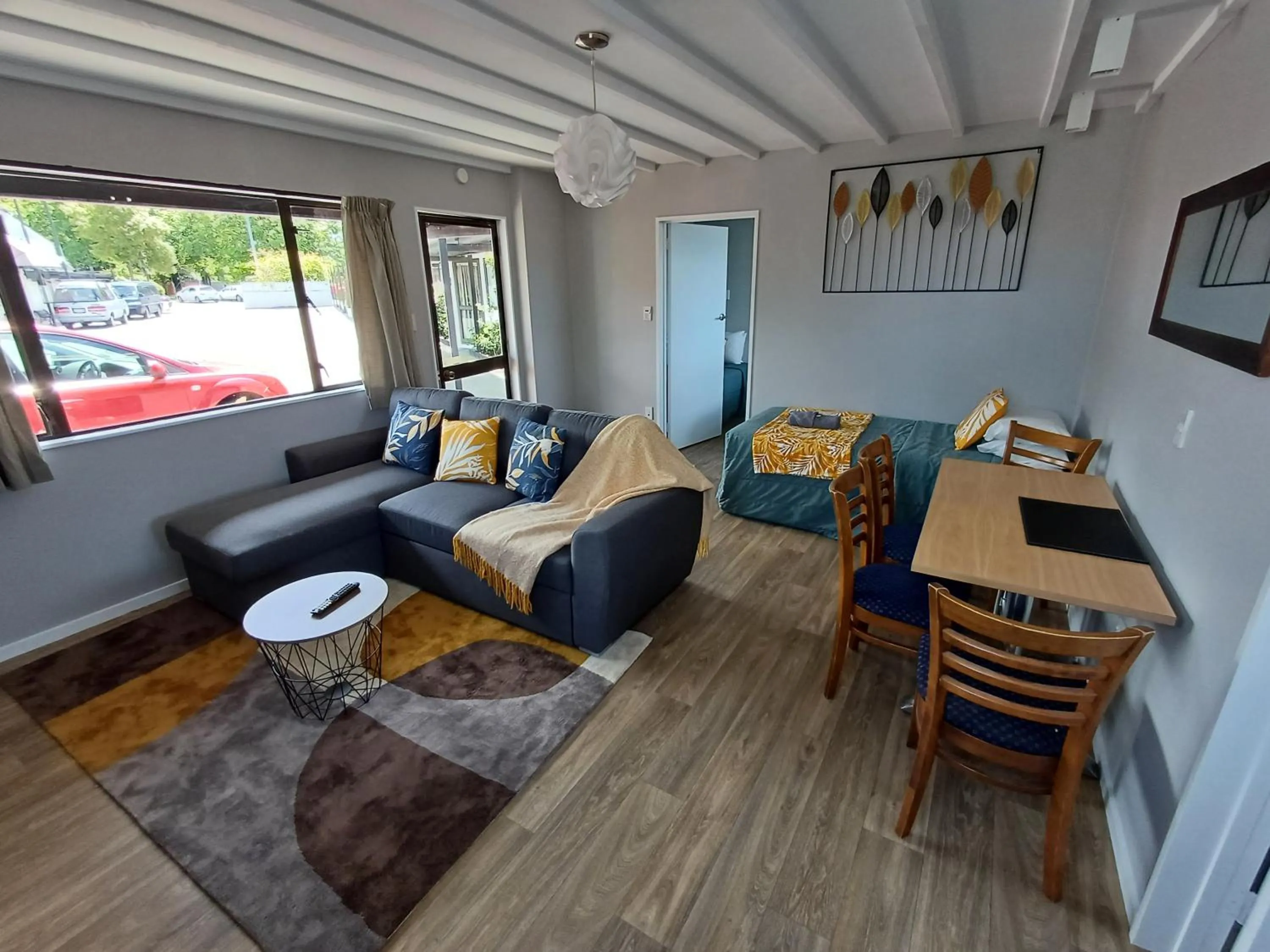 Living room in Gothic Heights Motel