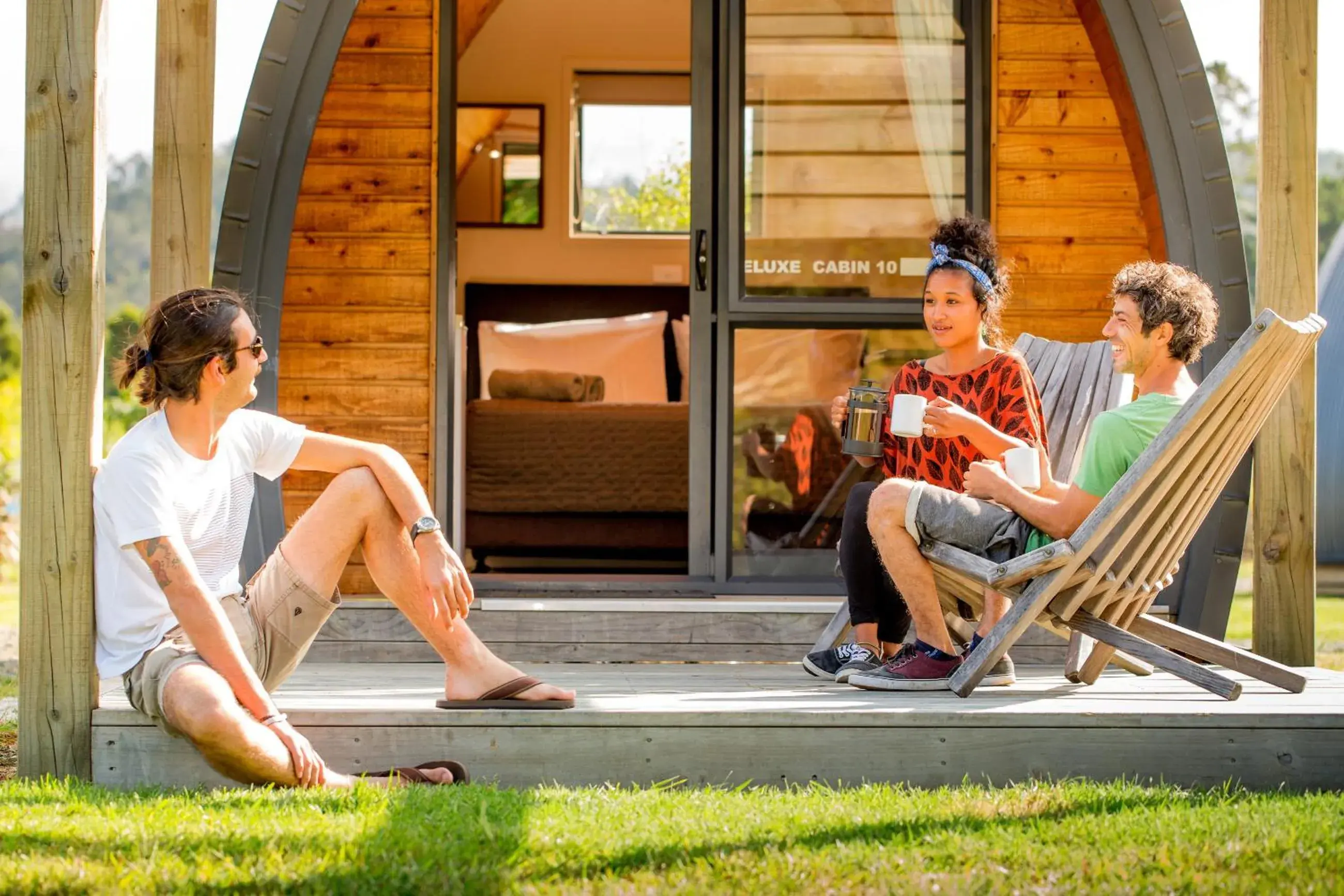 Deluxe Standard Double Chalet in Hot Water Beach TOP 10 Holiday Park Deluxe Standard Double Chalet in Hot Water Beach TOP 10 Holiday Park