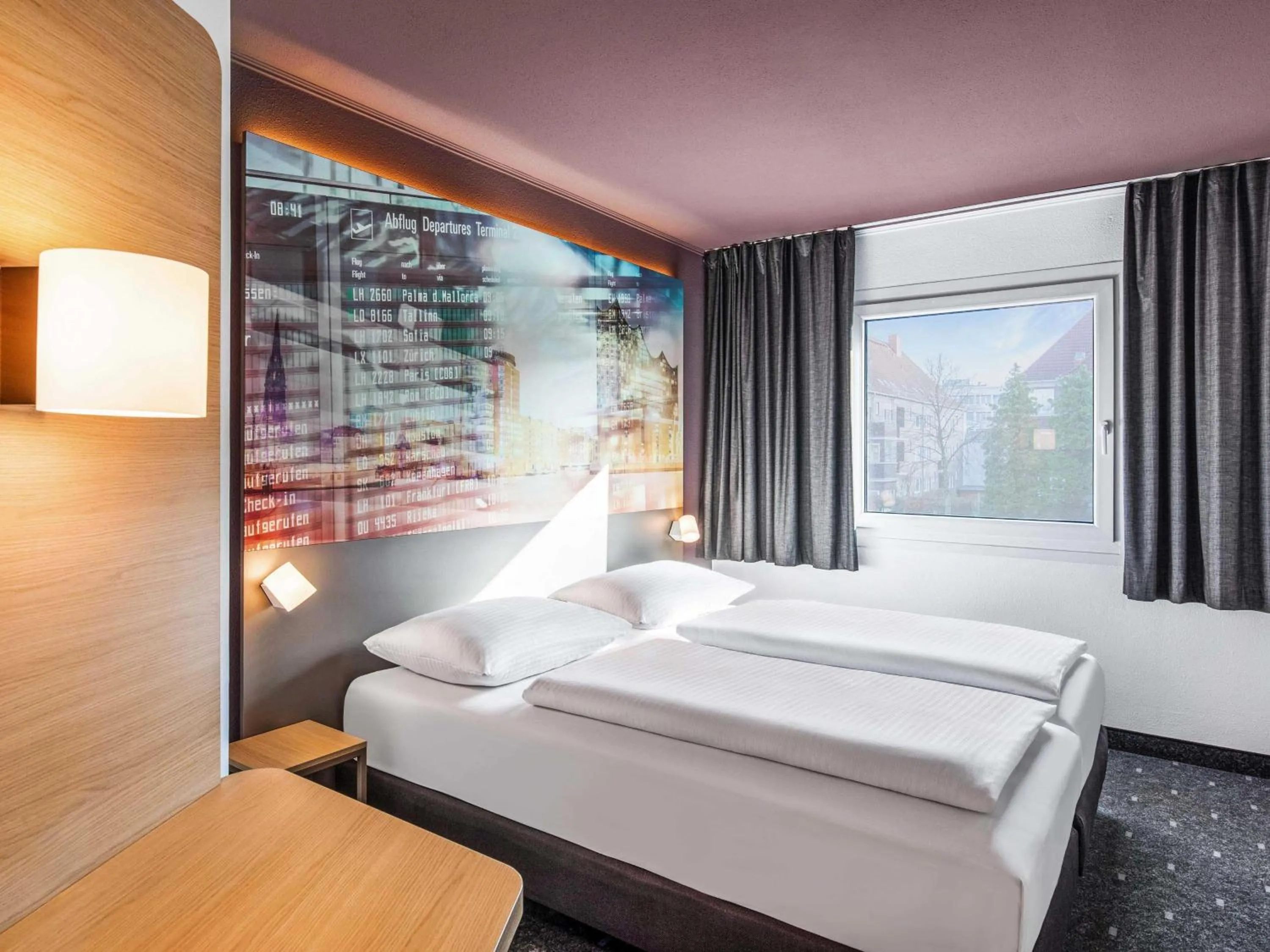 Photo of the whole room, Bed in B&B Hotel Hamburg-Airport