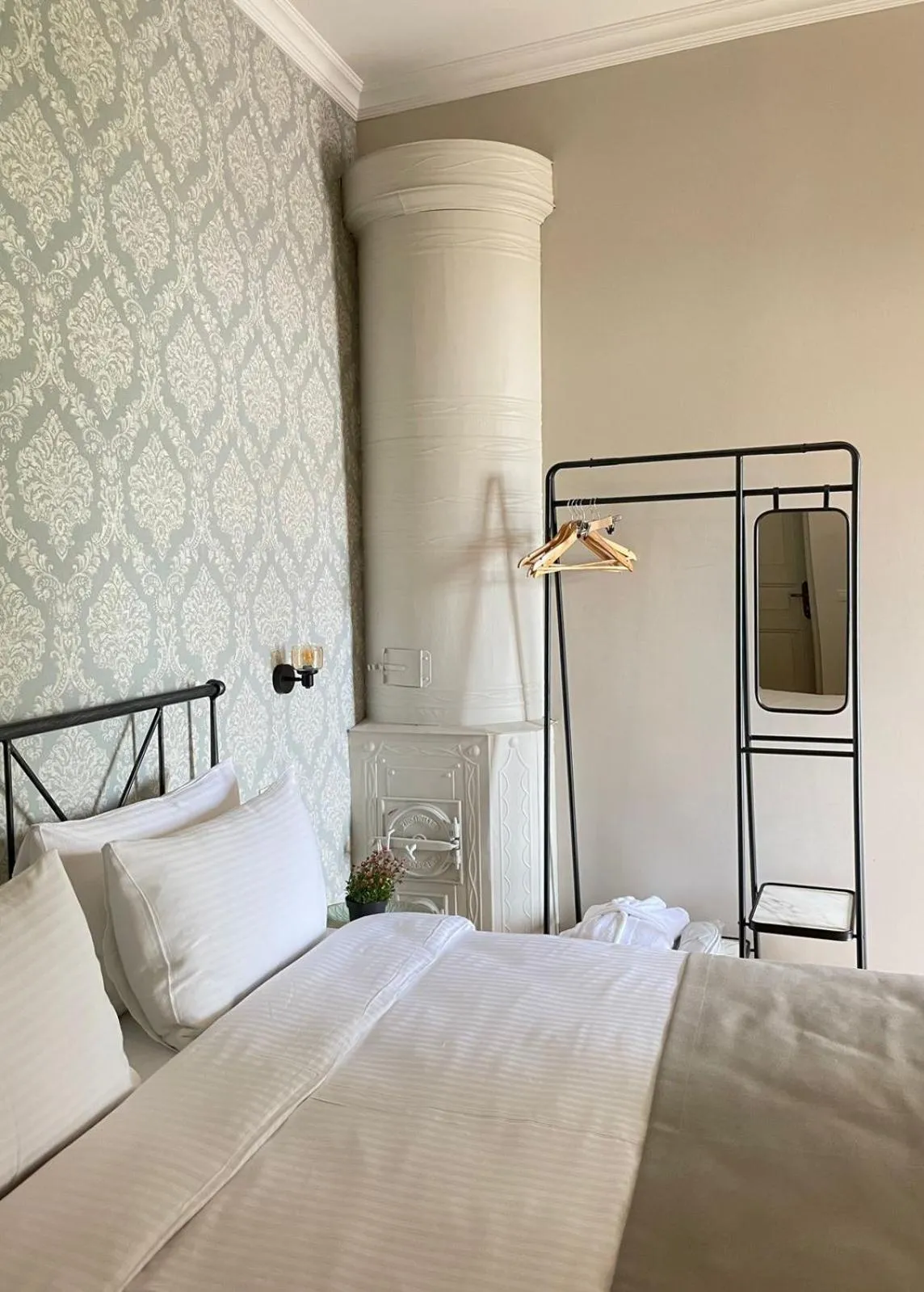 Bed in Arts Hotel Tbilisi