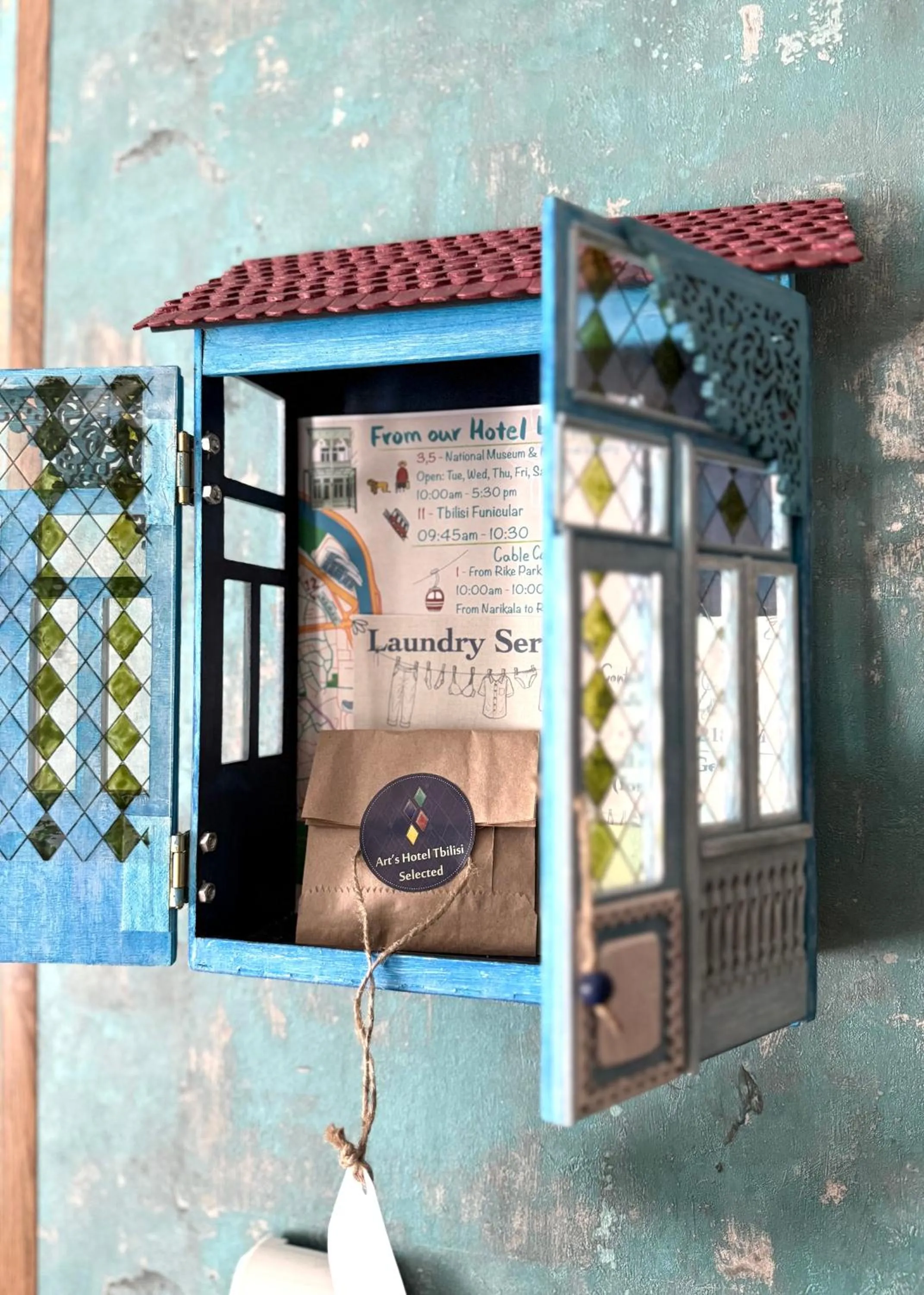 Decorative detail in Arts Hotel Tbilisi