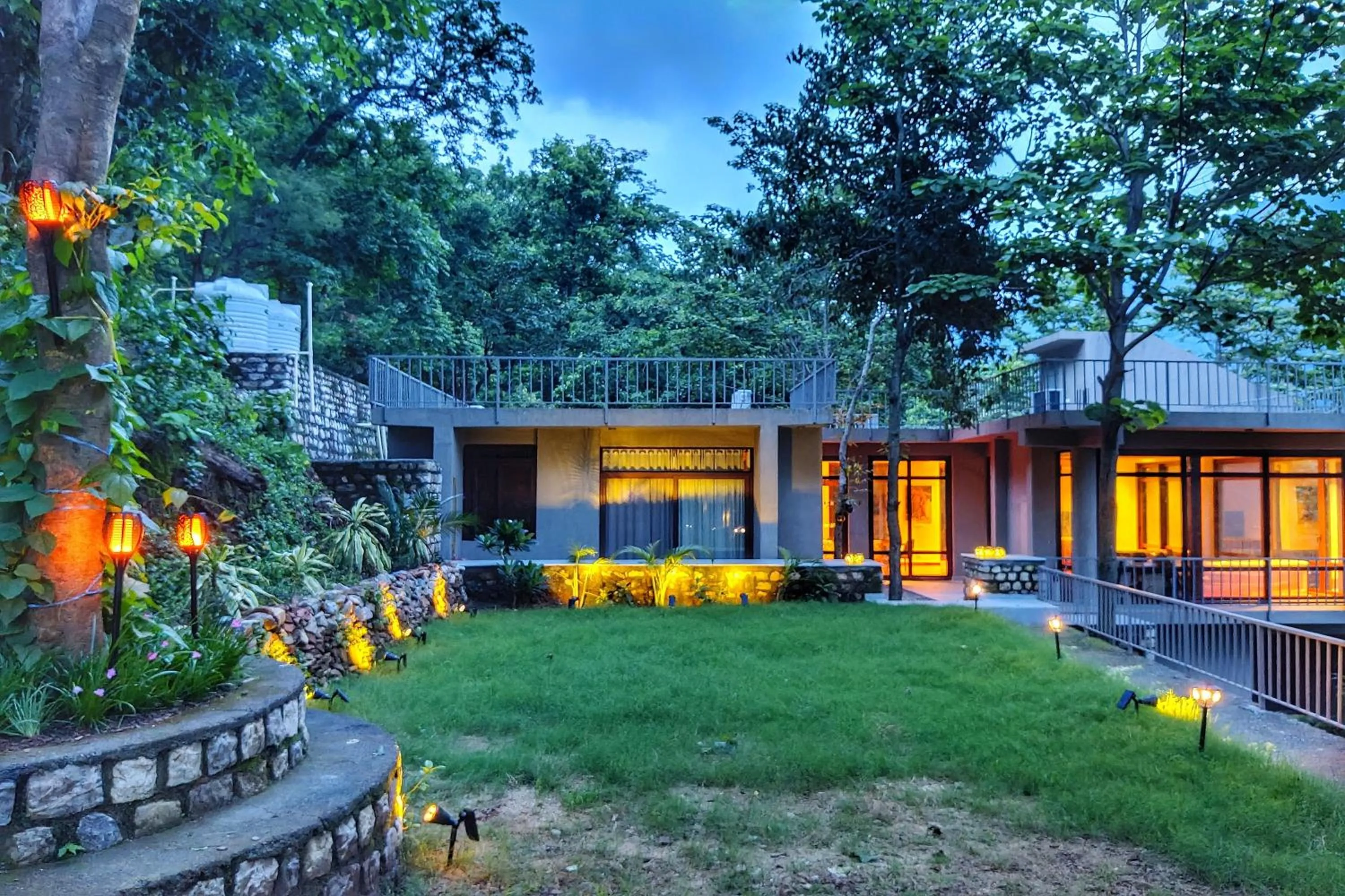 Property building in Atali Ganga Resort, Rishikesh