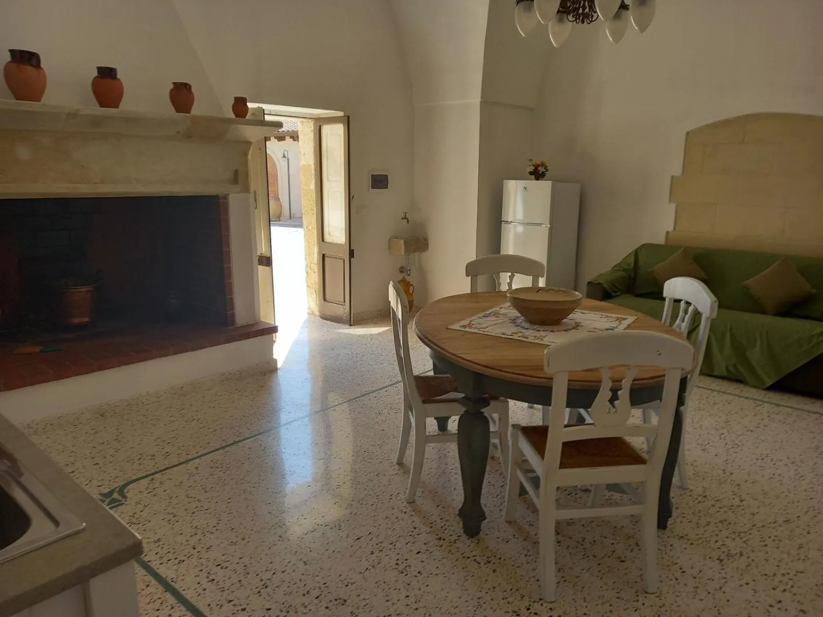Living room in masseria Carlini